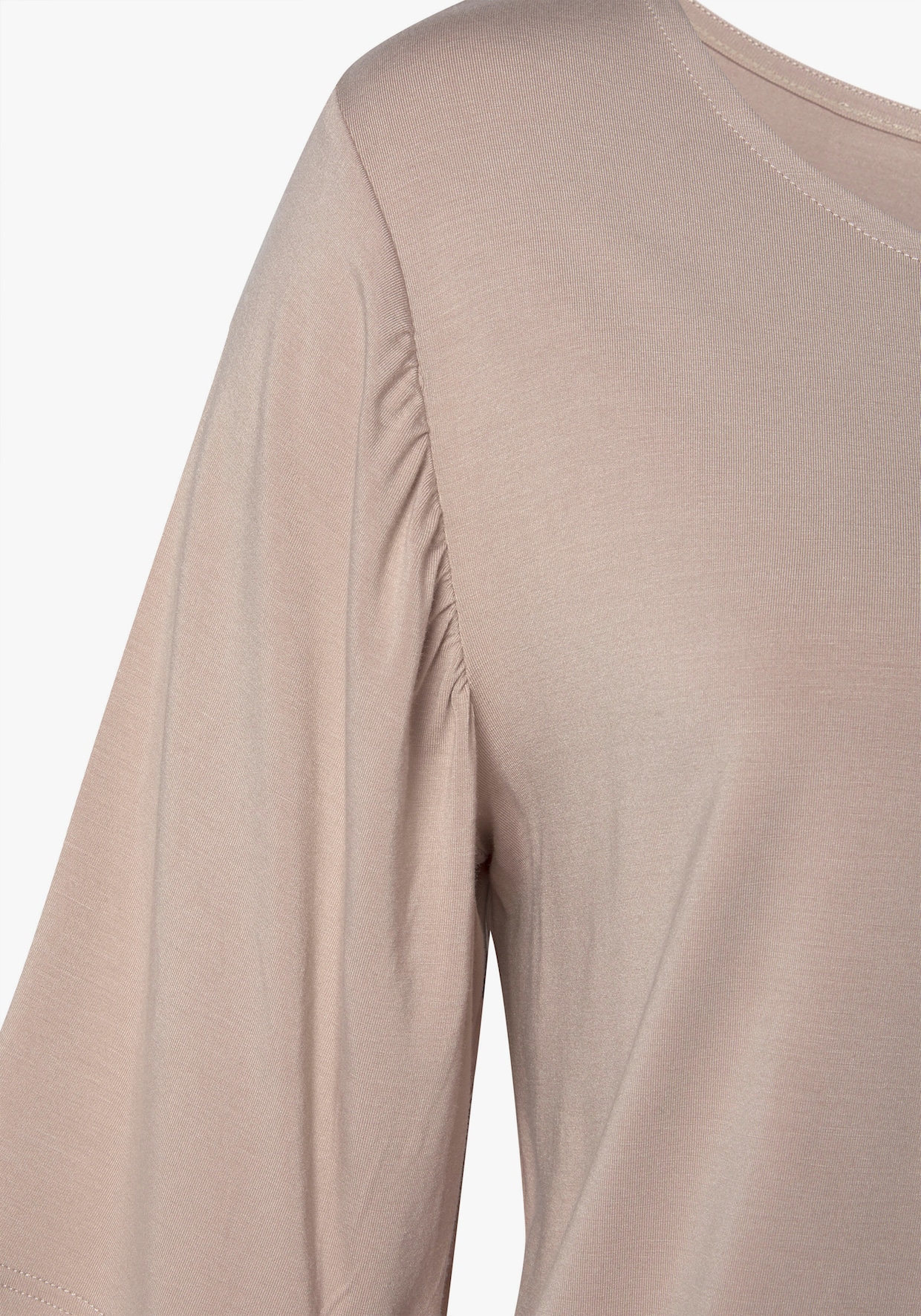 Vivance Shirt met ronde hals - zand, zwart
