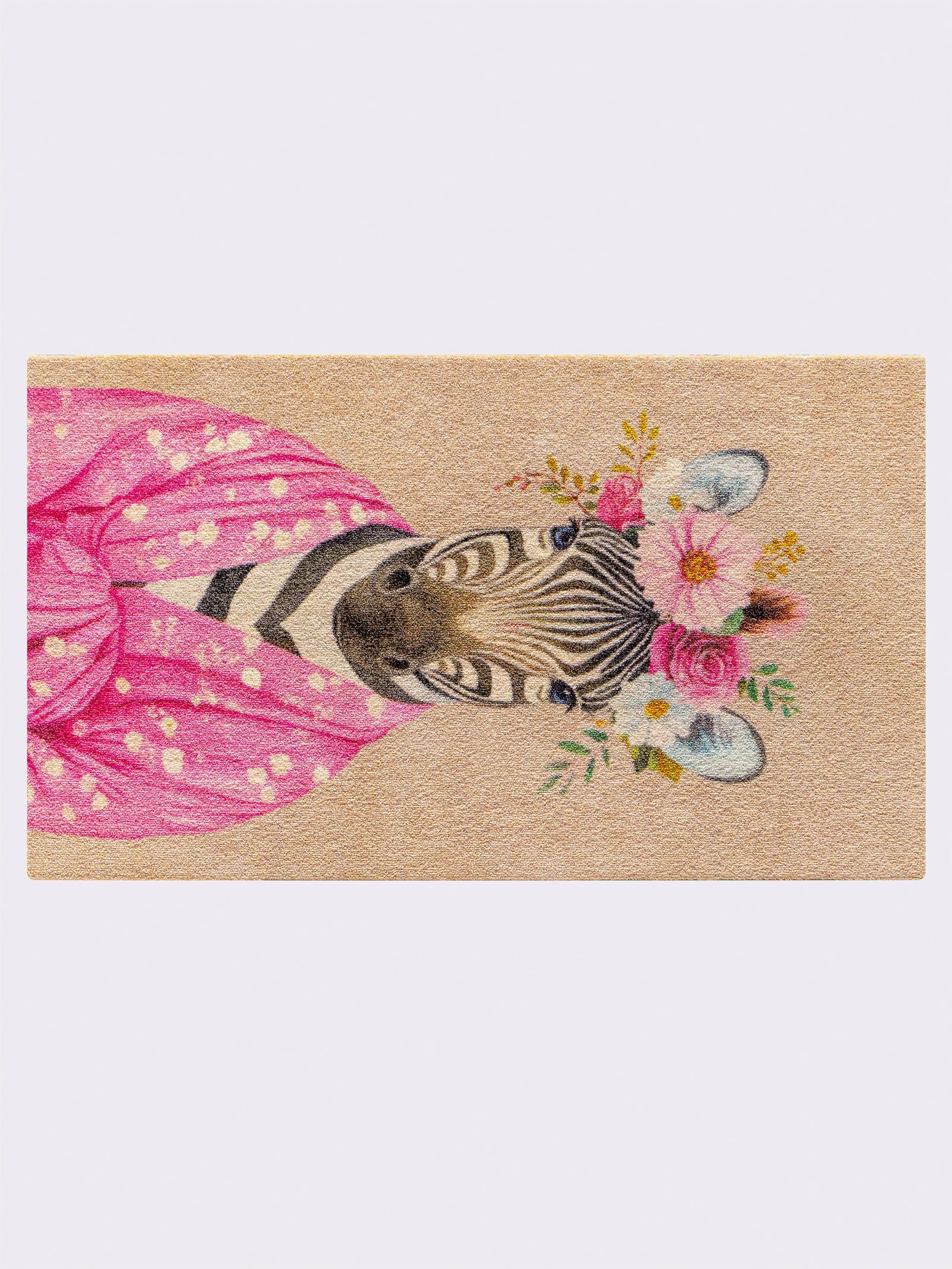 wash+dry by Kleen-Tex Paillasson - rose à motifs