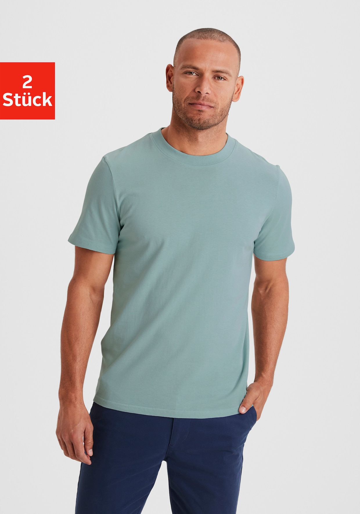 KangaROOS T-shirt - steengrijs/mint