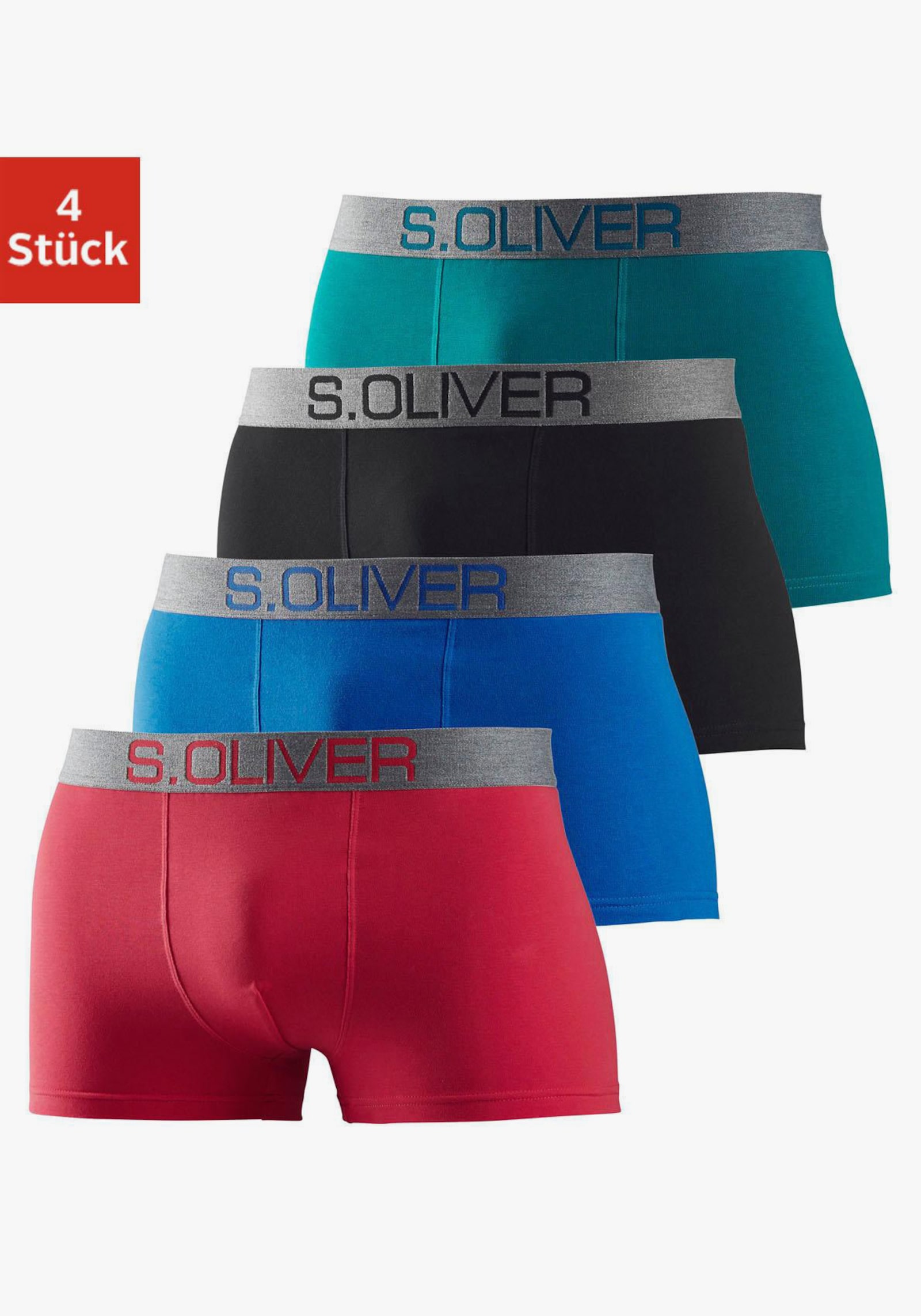 s.Oliver Boxer - petrol / zwart / blauw / rood