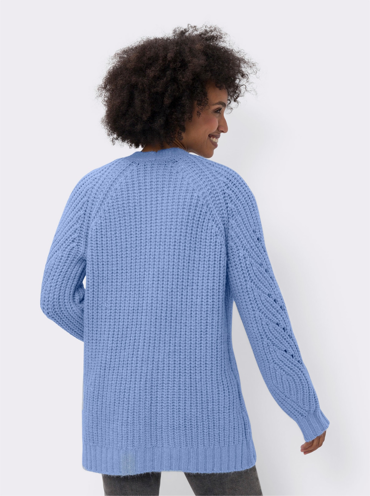 heine Veste en tricot - bleu glacier