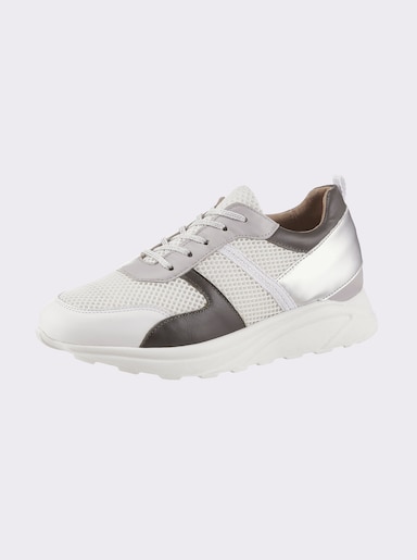 heine Sneaker - weiss-khaki