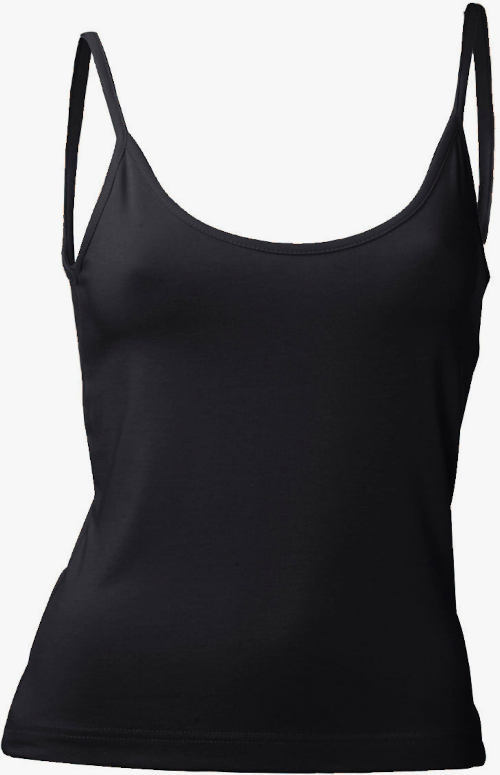 heine Spaghettitop in figurbetontem Schnitt - schwarz