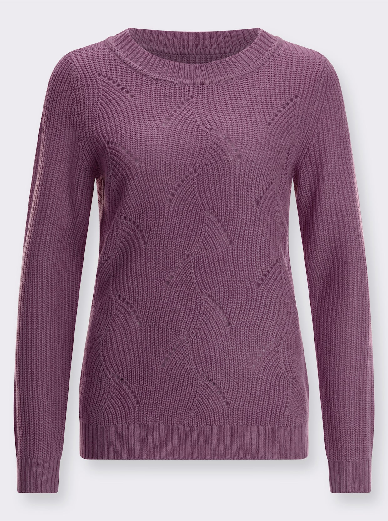 Langarm-Pullover - violett