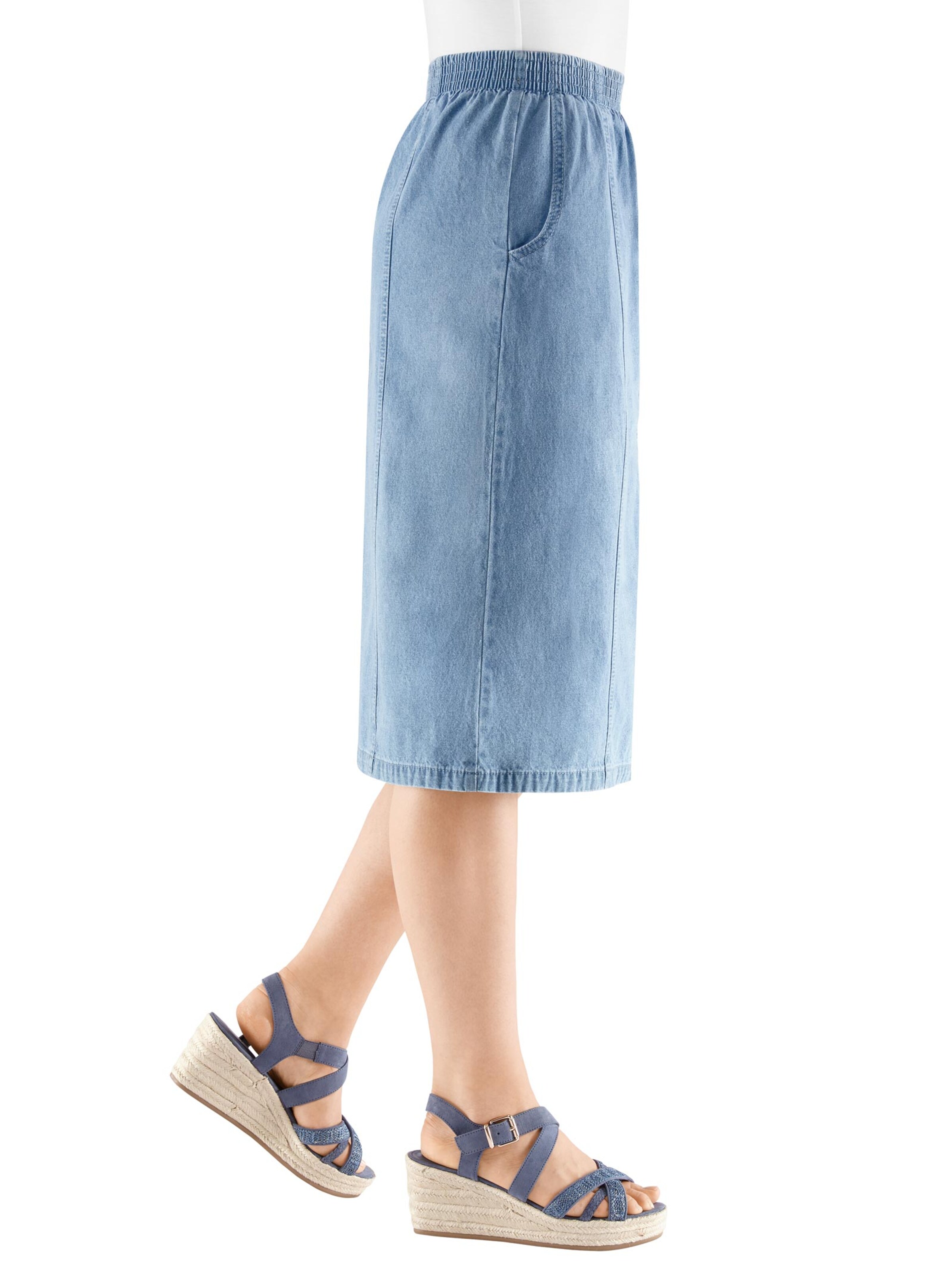 Jeans-Rock - blue-bleached