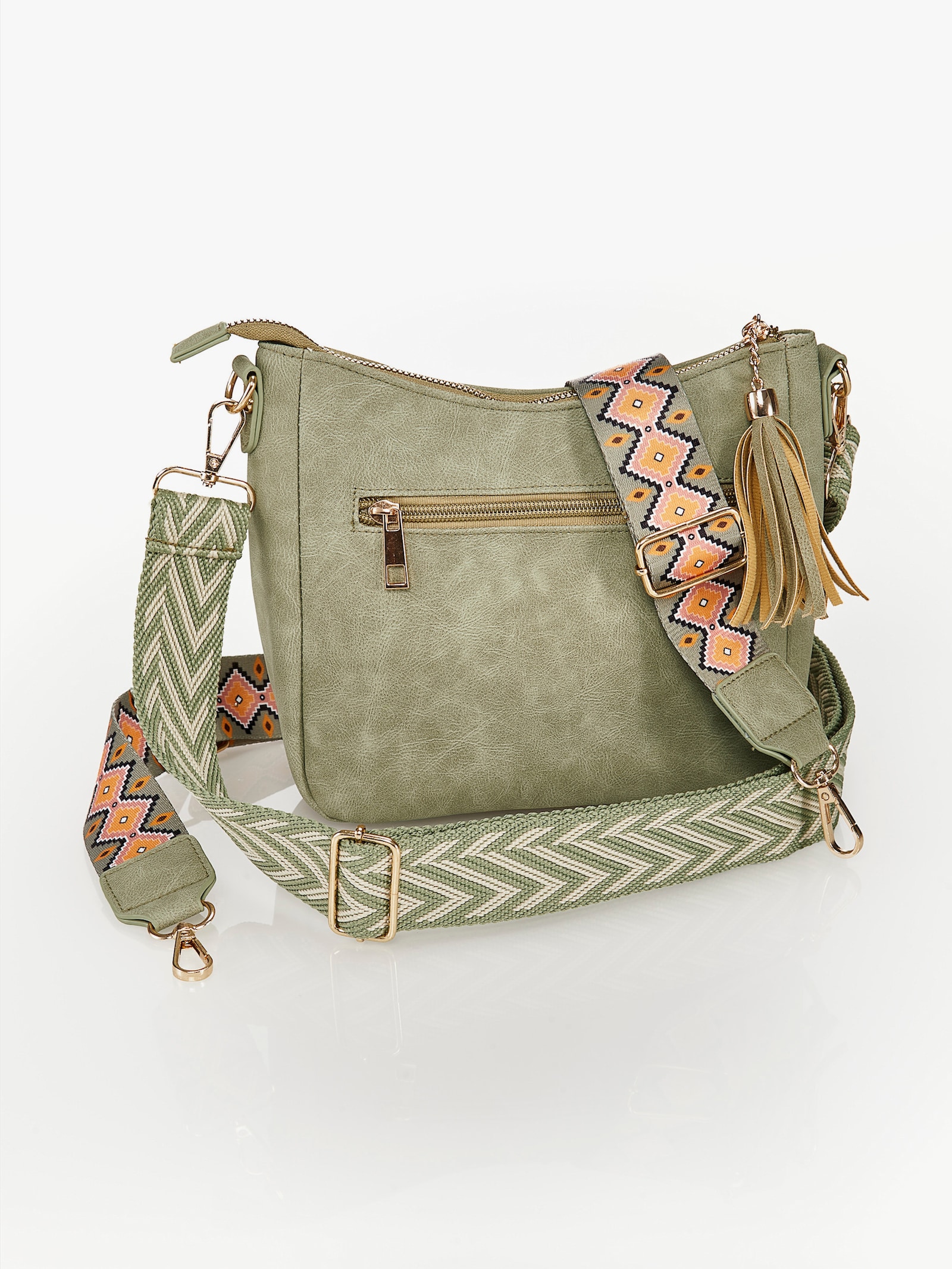 Tasche mit Wechselgurt - grün