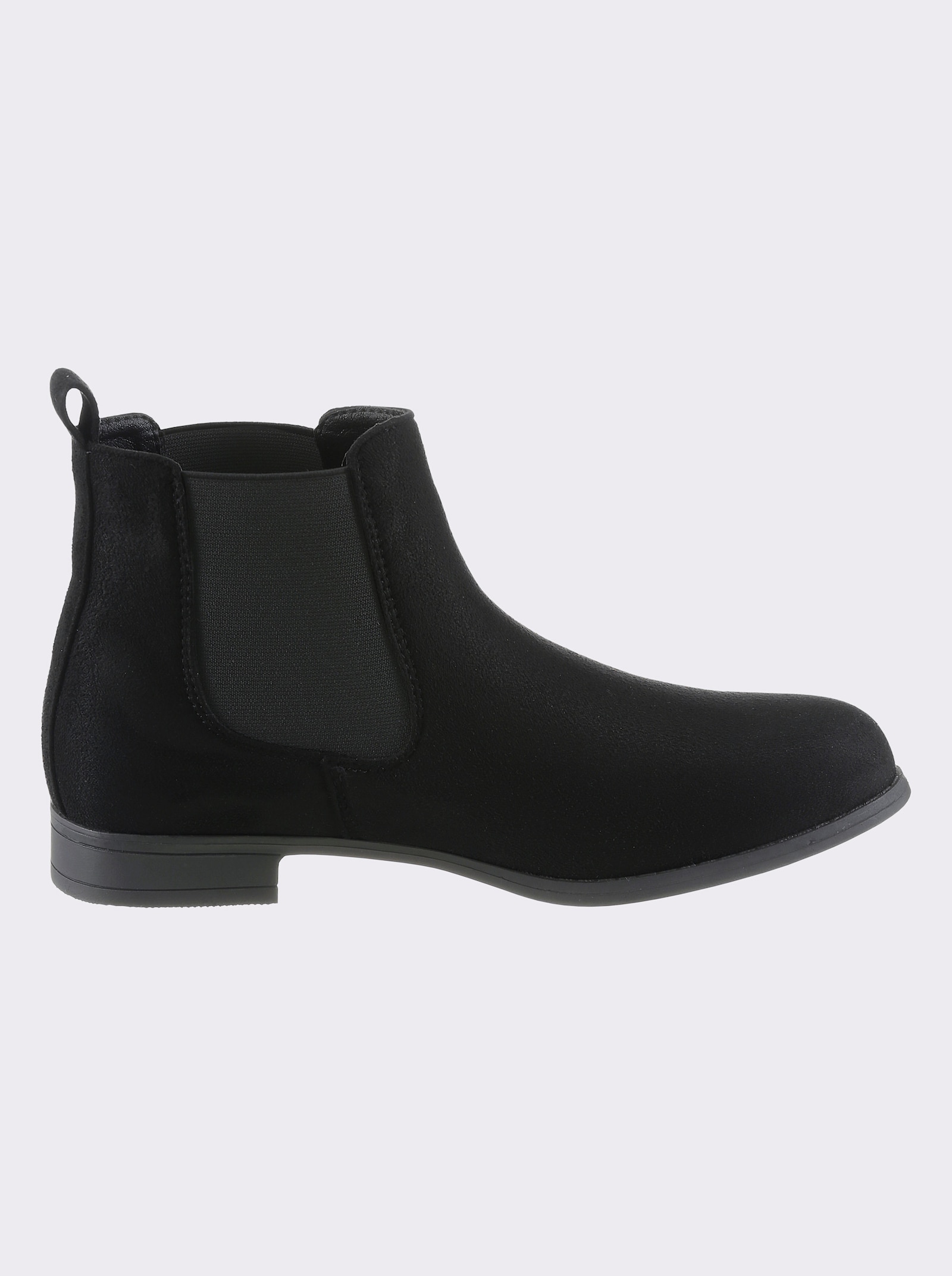 Stiefelette mit elastischen Einsätzen - schwarz