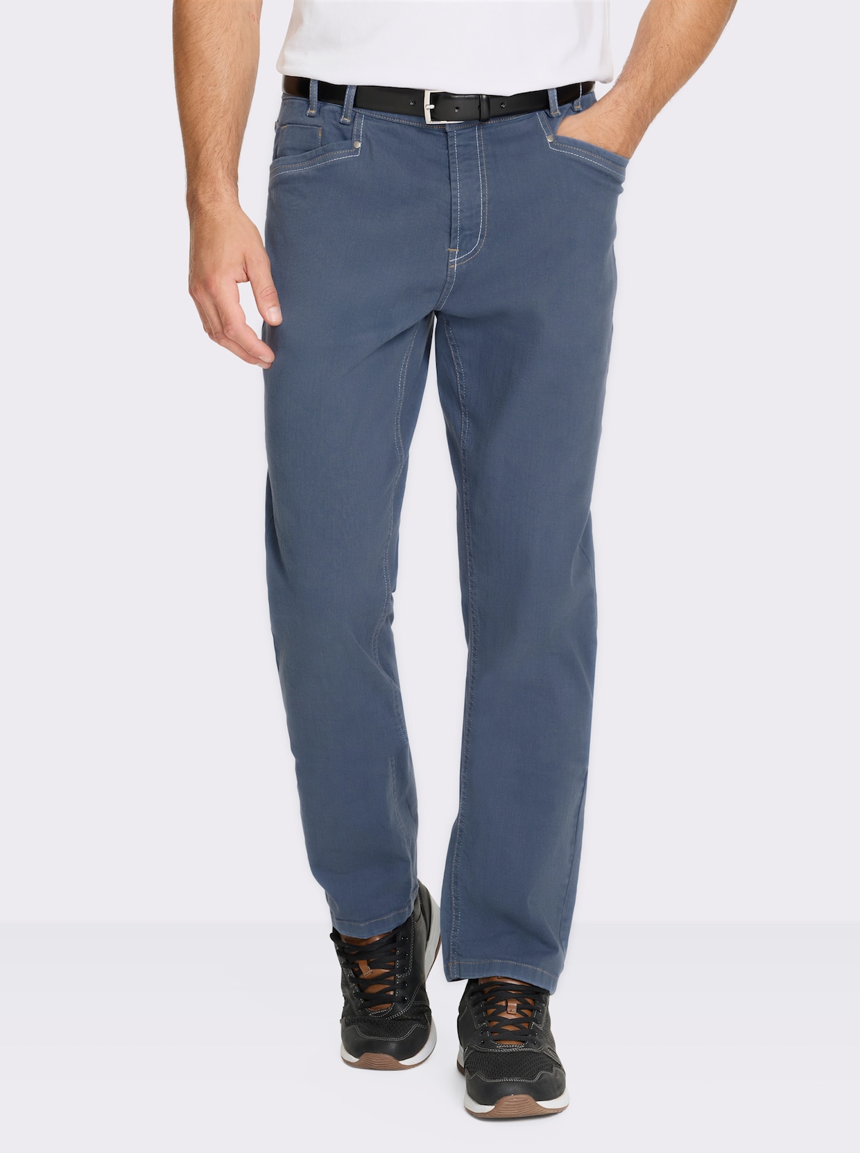 Marco Donati 5-Pocket-Jeans - taubenblau