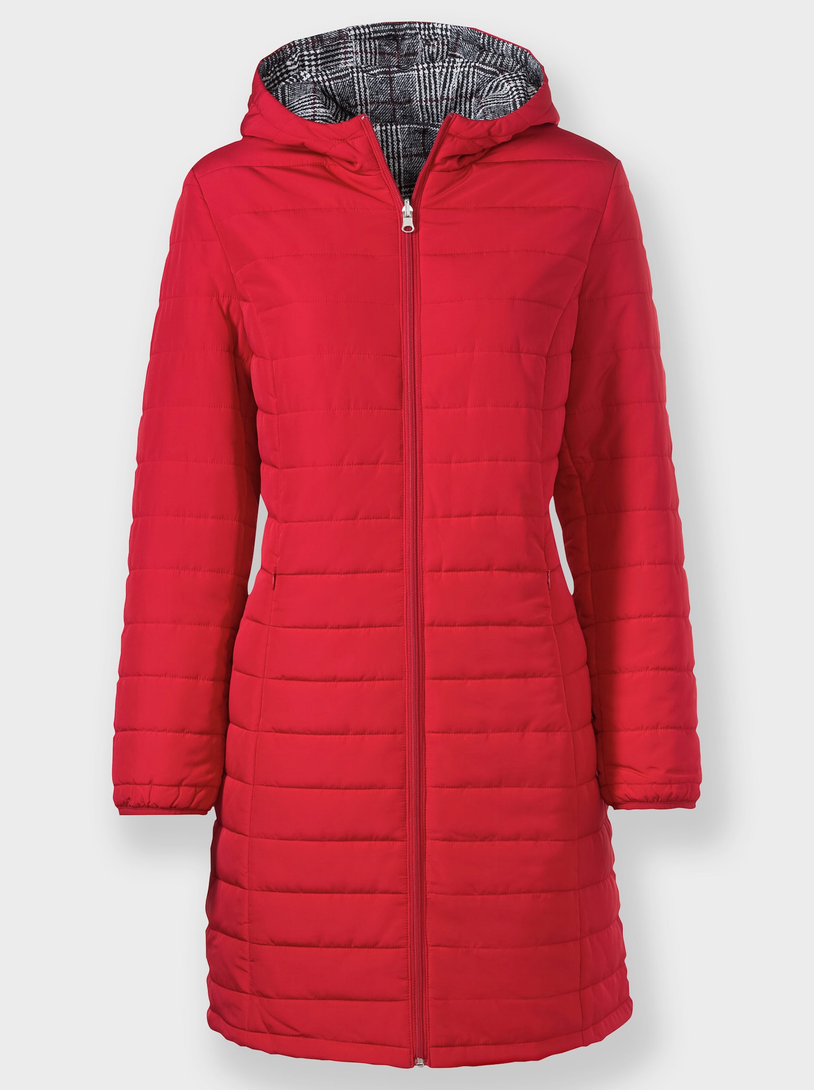 Manteau matelassé réversible - rouge