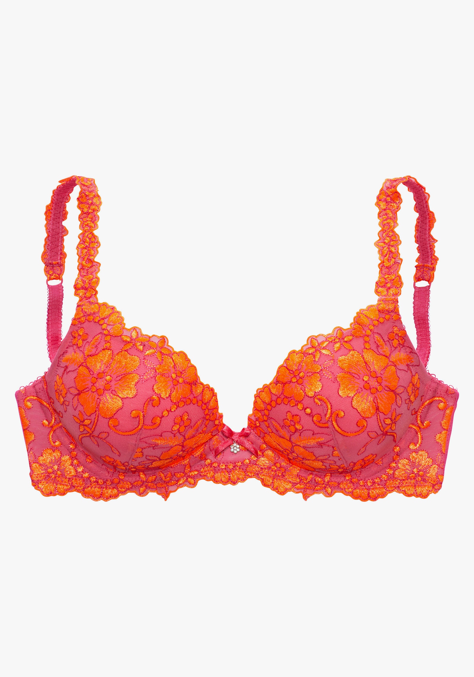 LASCANA Push-upbeha - pink/oranje