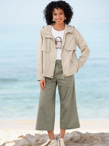 heine Outdoorjacke mit leichtem Glanz - sand