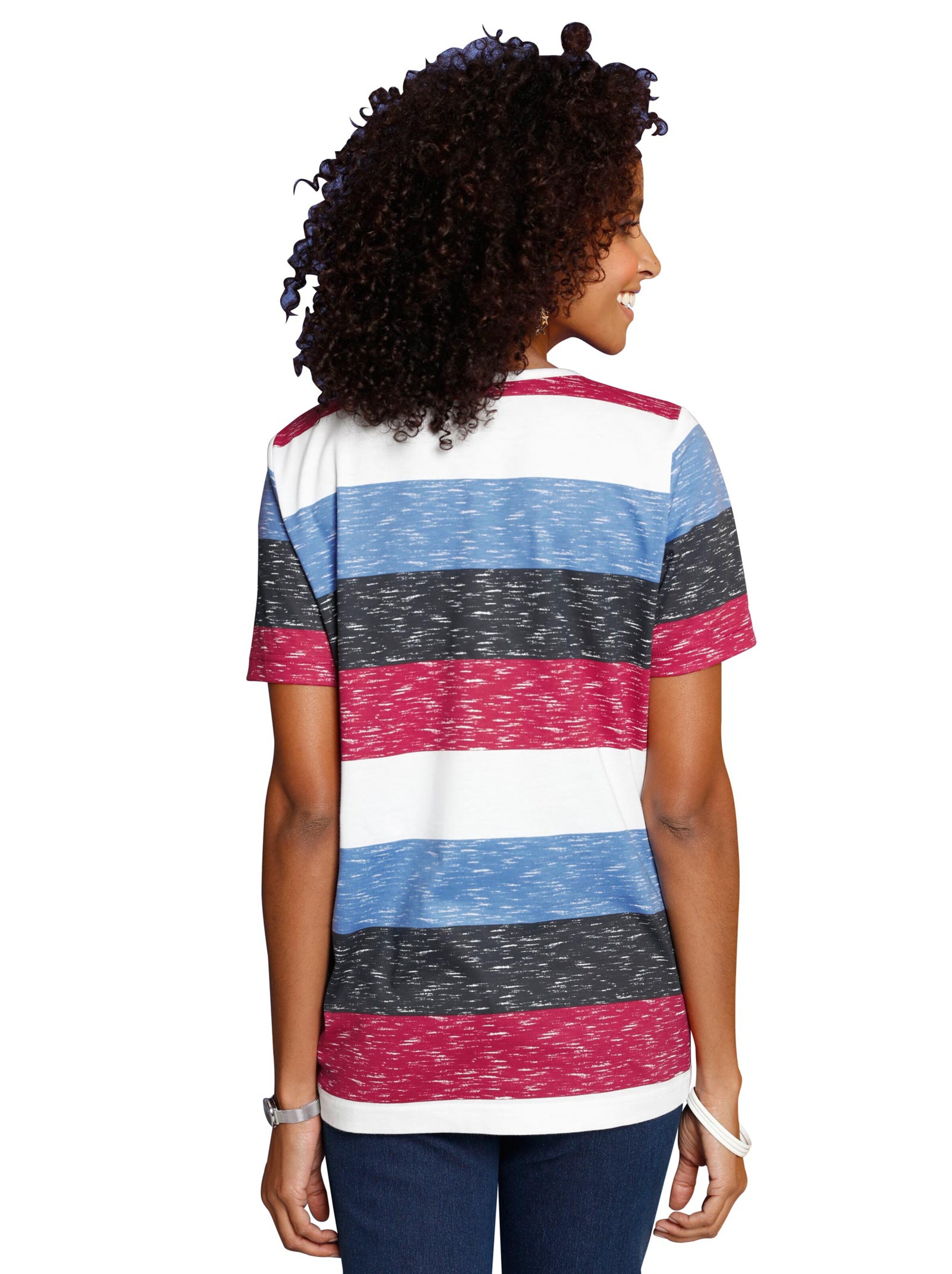 Shirt - blau-geringelt