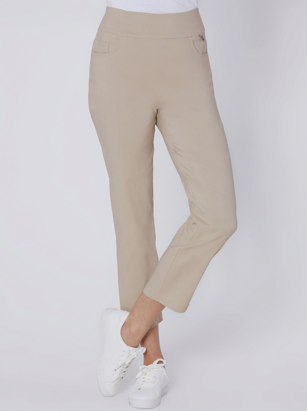 Stehmann Comfort line 7/8-broek van lyocell - steengrijs