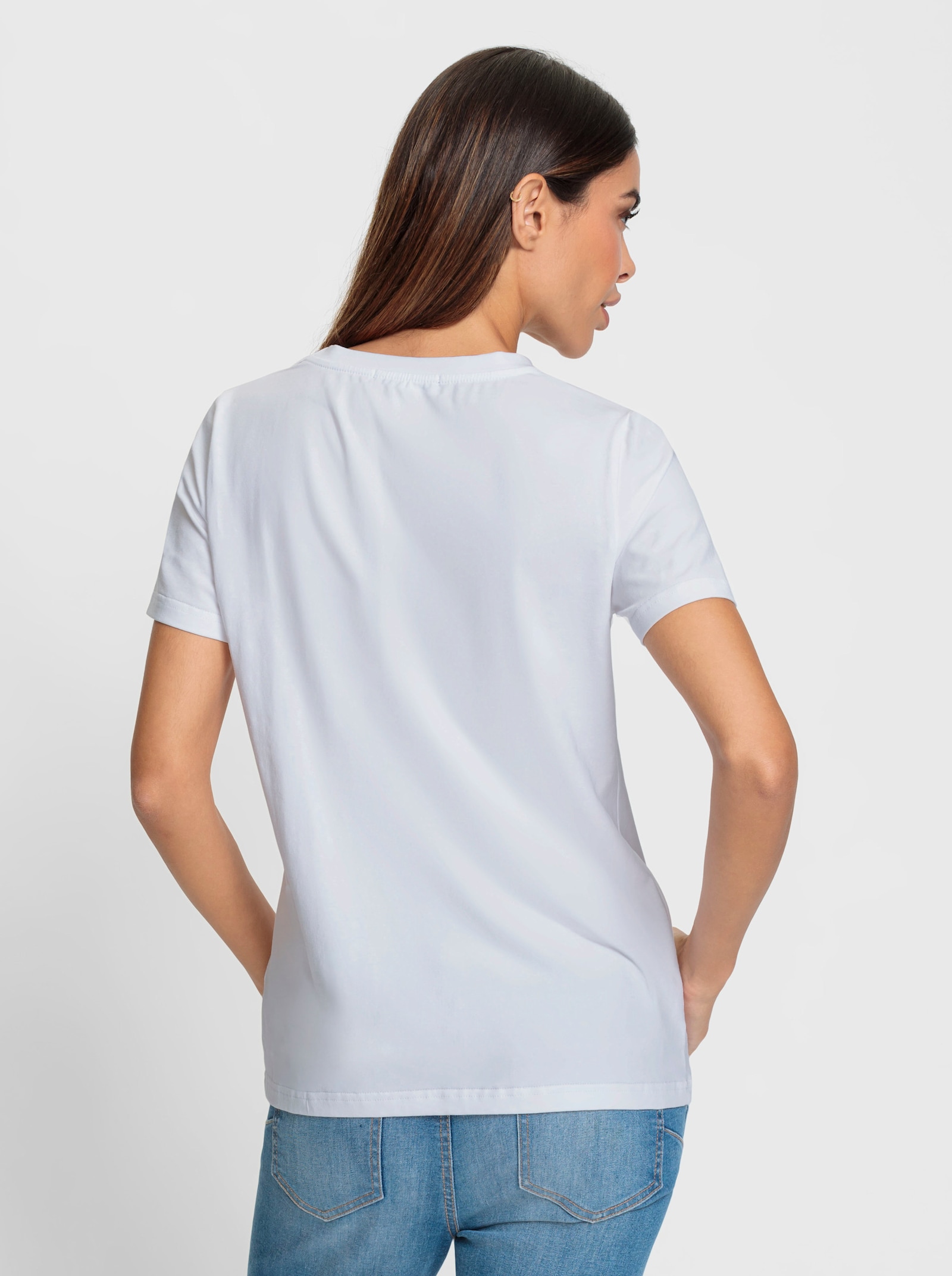 heine T-shirt imprimé avec motif lettrage - blanc