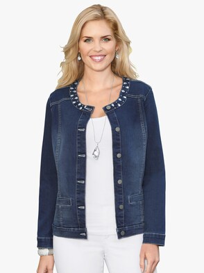 Jeans-Jacke - blue-stone-washed