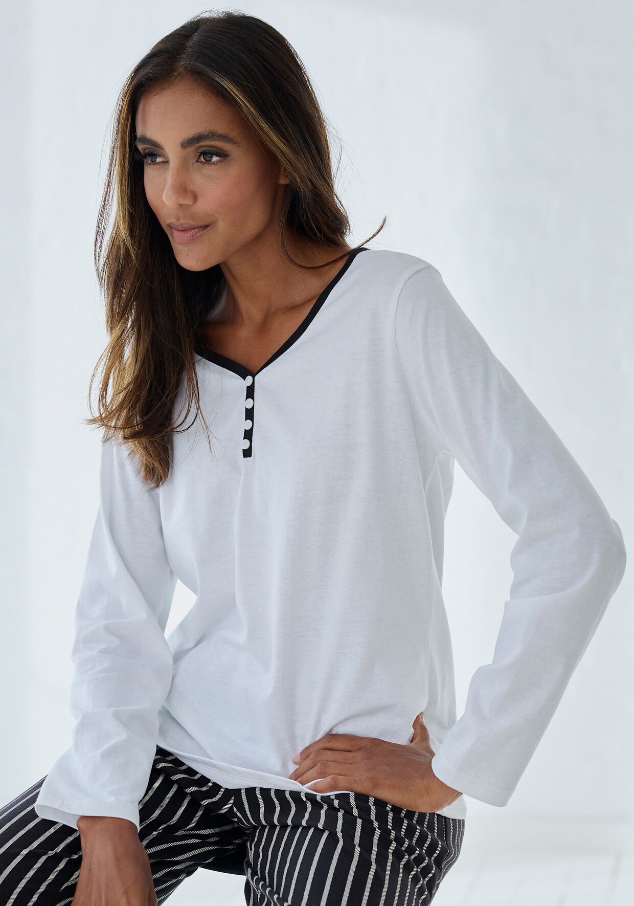 Vivance Dreams Haut de pyjama - blanc