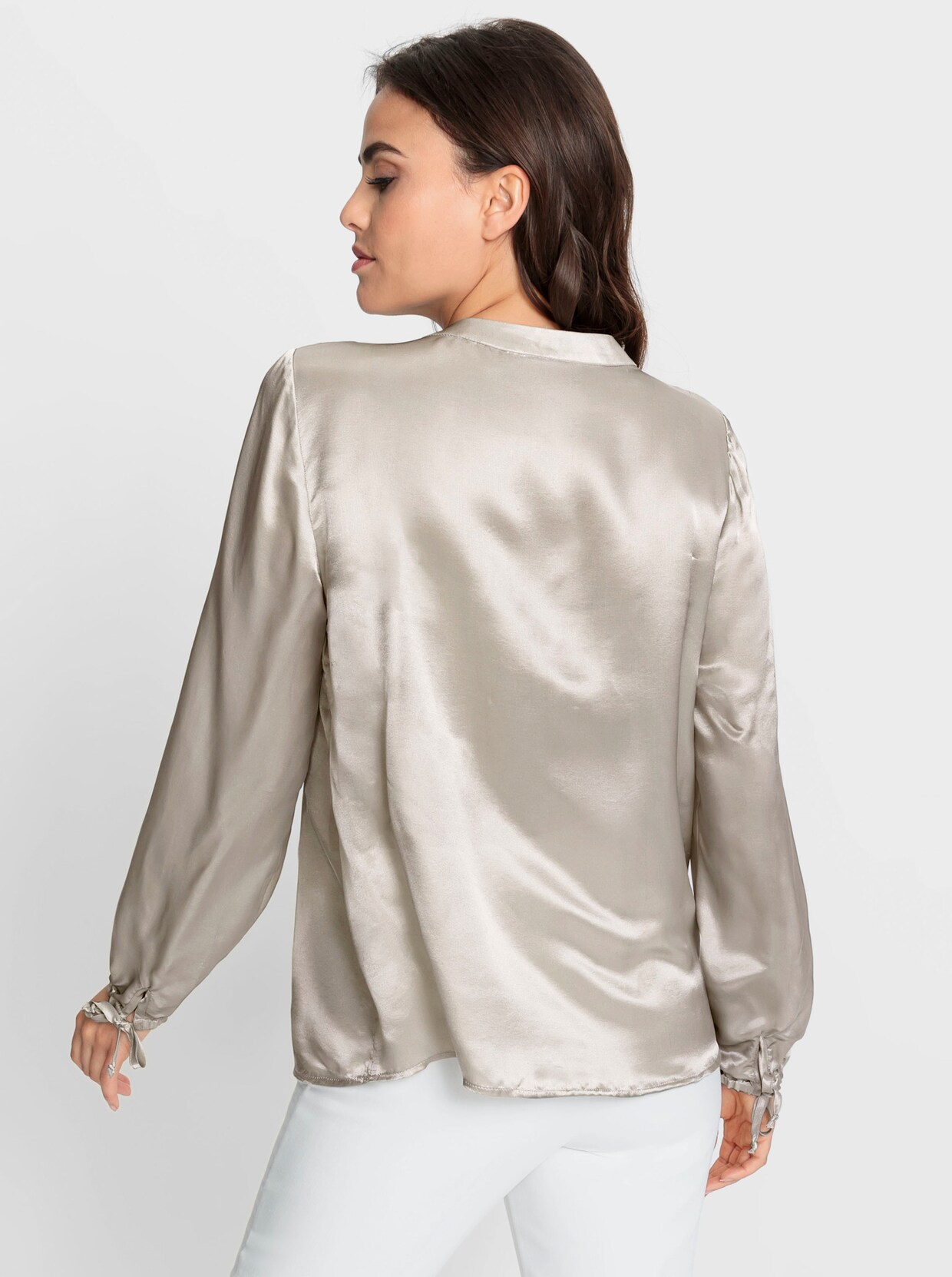 heine Satijnen blouse - zand