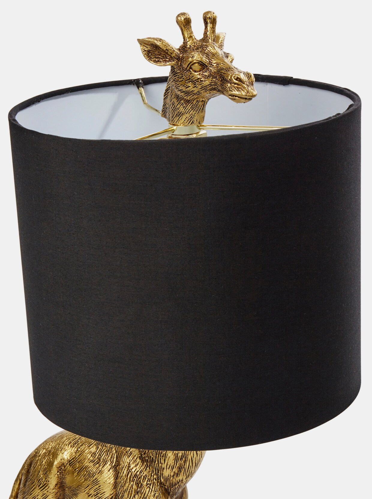Schwartinsky Lampe de table - couleur or-noir