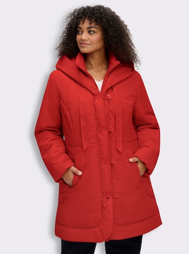 Wintermantel in 2-in-1-Optik - rot