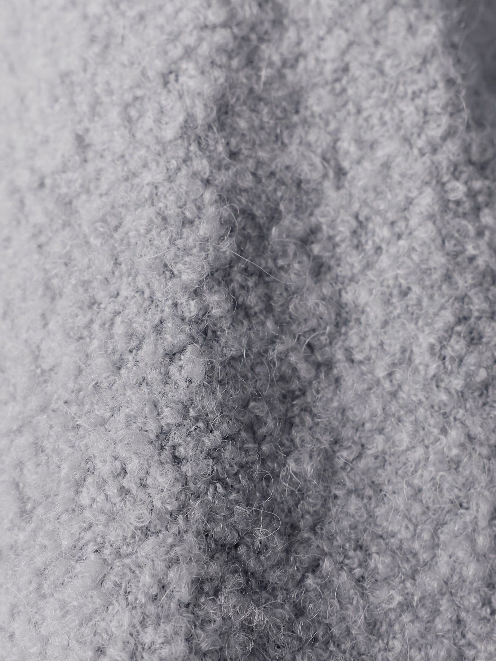 CREATION L PREMIUM Manteau en laine avec poche intérieure à glissière - gris pierre-bleu fumée chiné