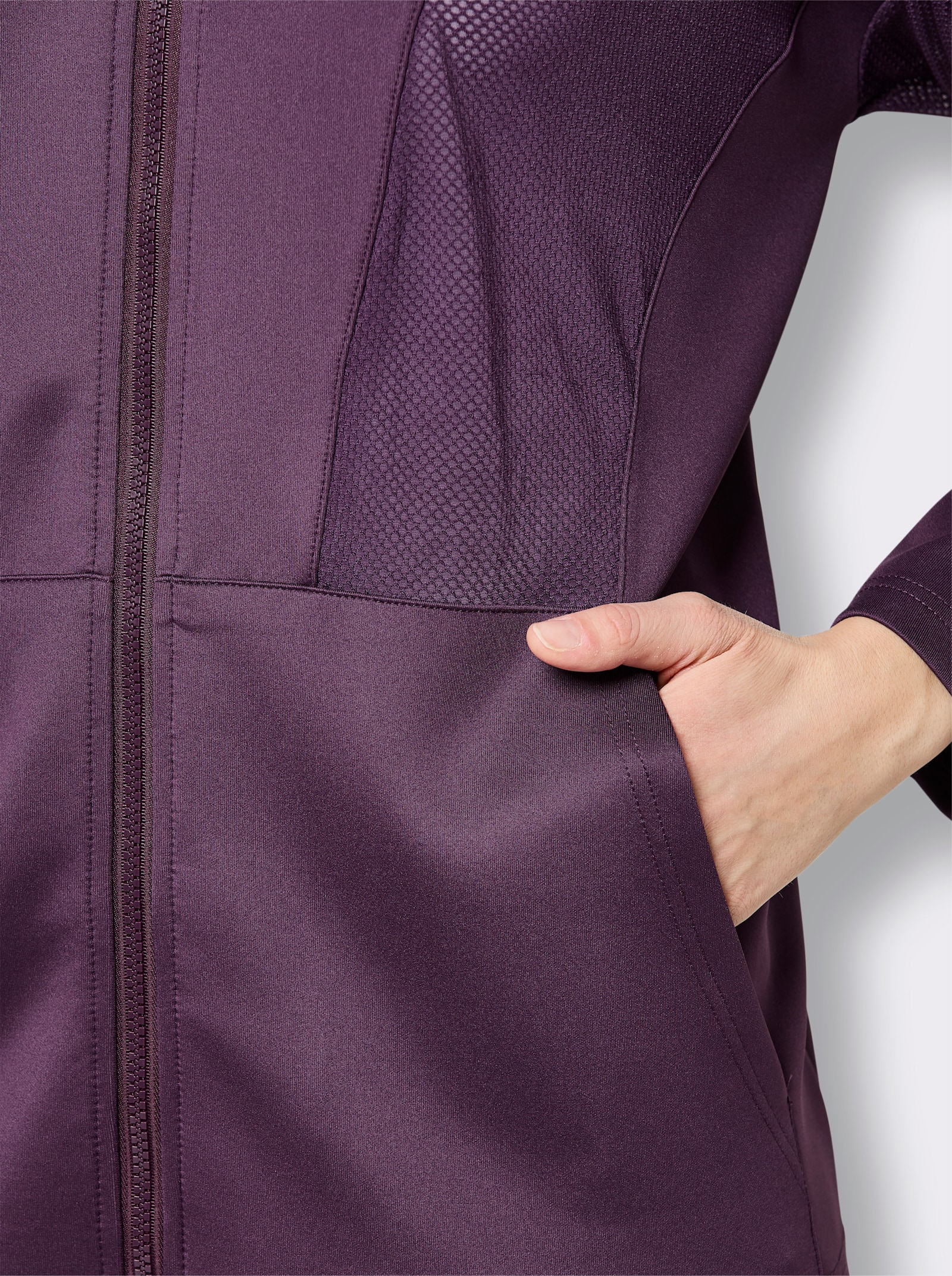 Catamaran Sports Funktionsjacke Mesh-Besätzen - traube