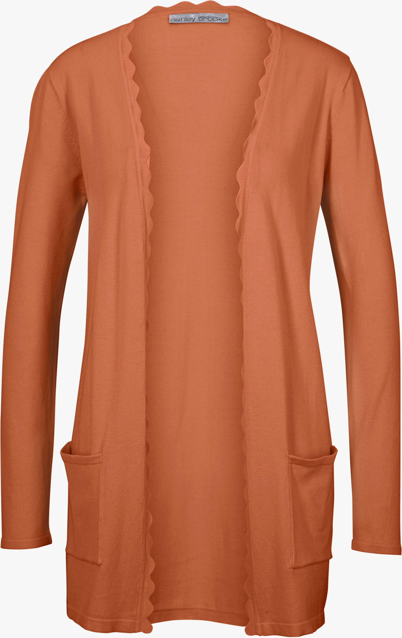 heine Feinstrickjacke mit Taschen - mandarin