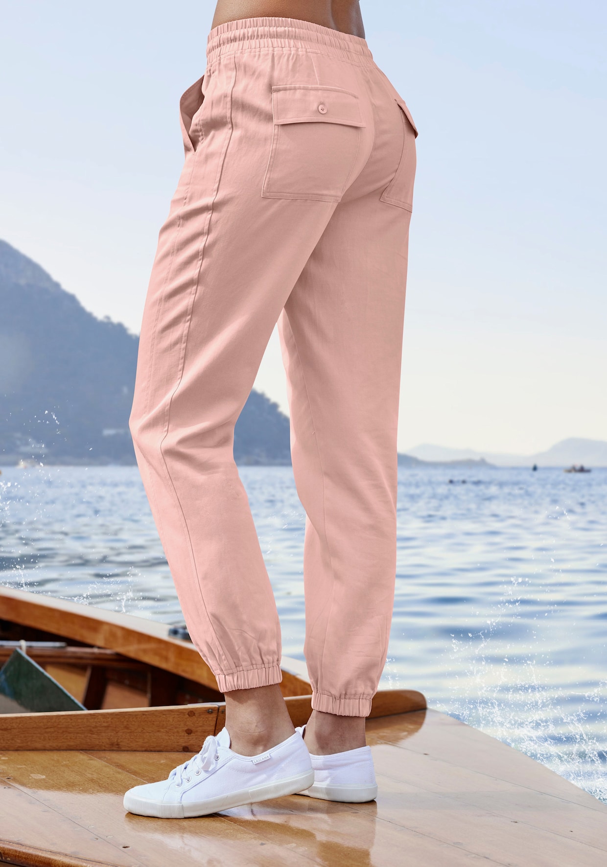 LASCANA comfortbroek - peach