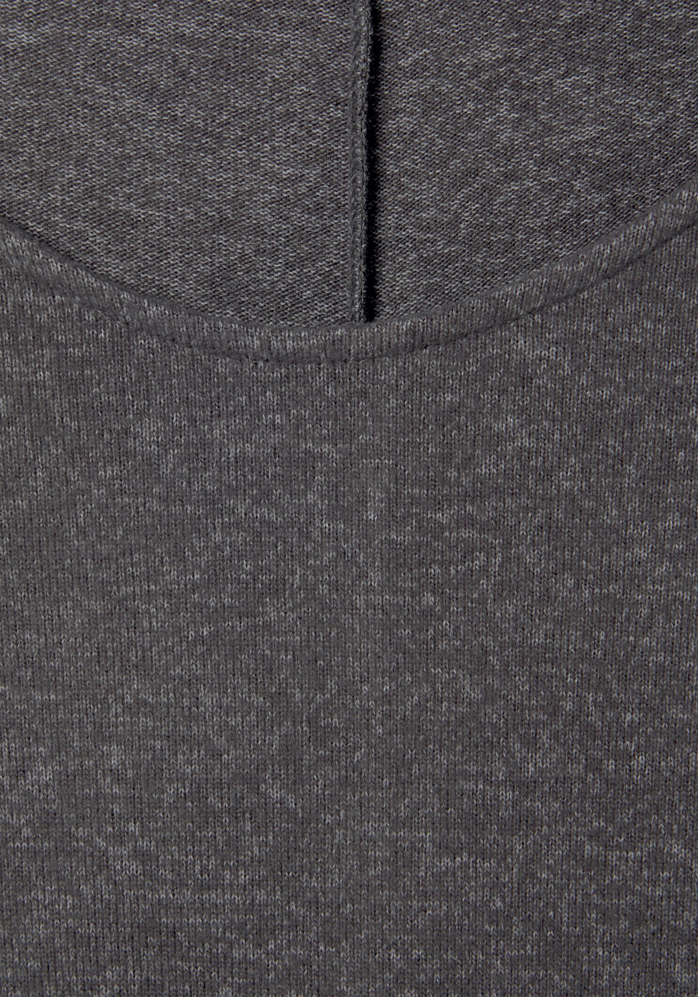 mit Figur günstig Kaufen-3/4-Arm-Shirt in anthrazit von LASCANA. 3/4-Arm-Shirt in anthrazit von LASCANA <![CDATA[Besonders flauschiges Longshirt von Lascana. 3/4-Ärmel mit gekrempeltem Saum. Figurumspielend geschnitten. Weicher Materialmix mit angenehmer Viskose.]]>. 