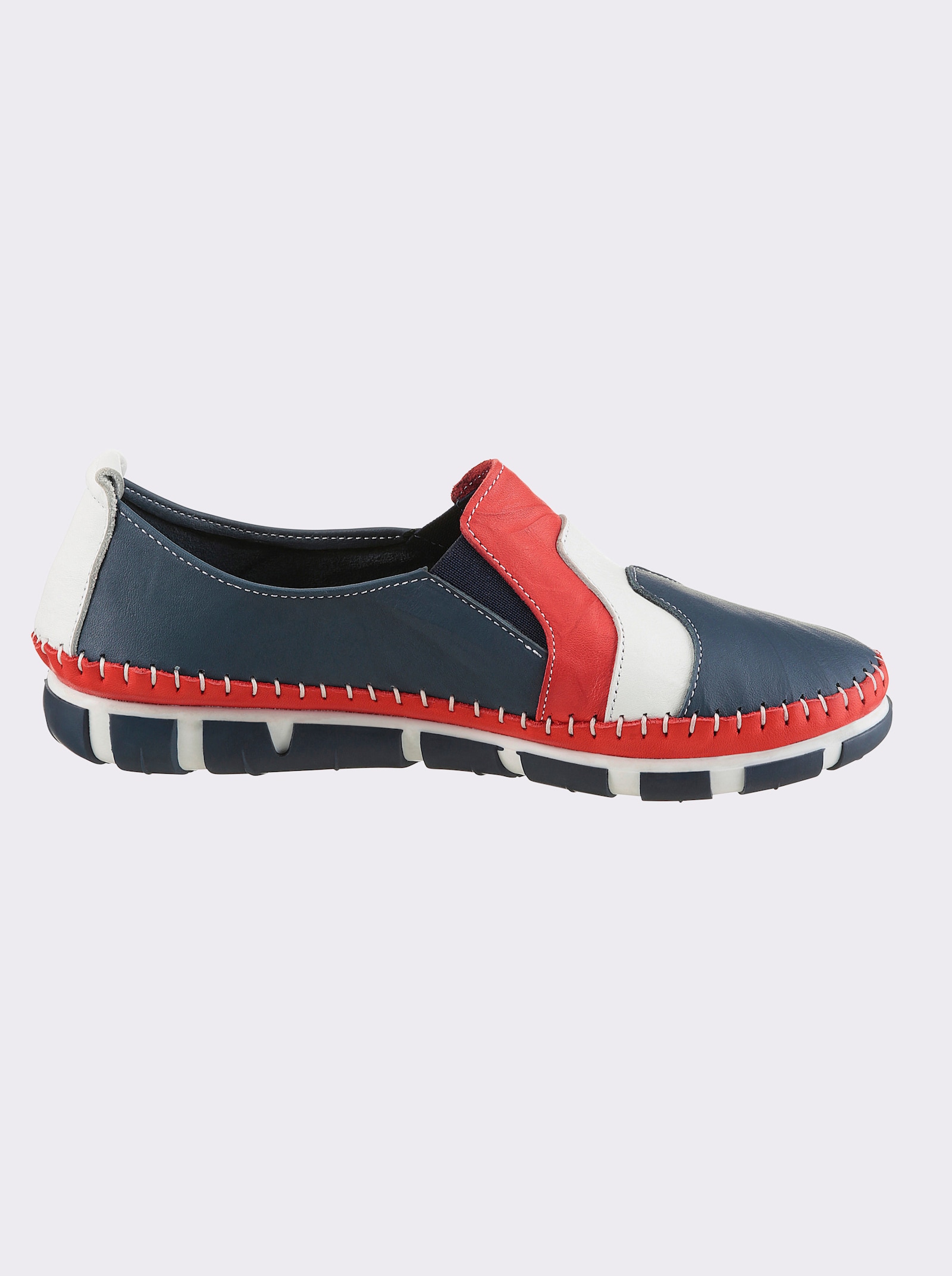 Gemini Slipper von Gemini, aus Leder - jeansblau