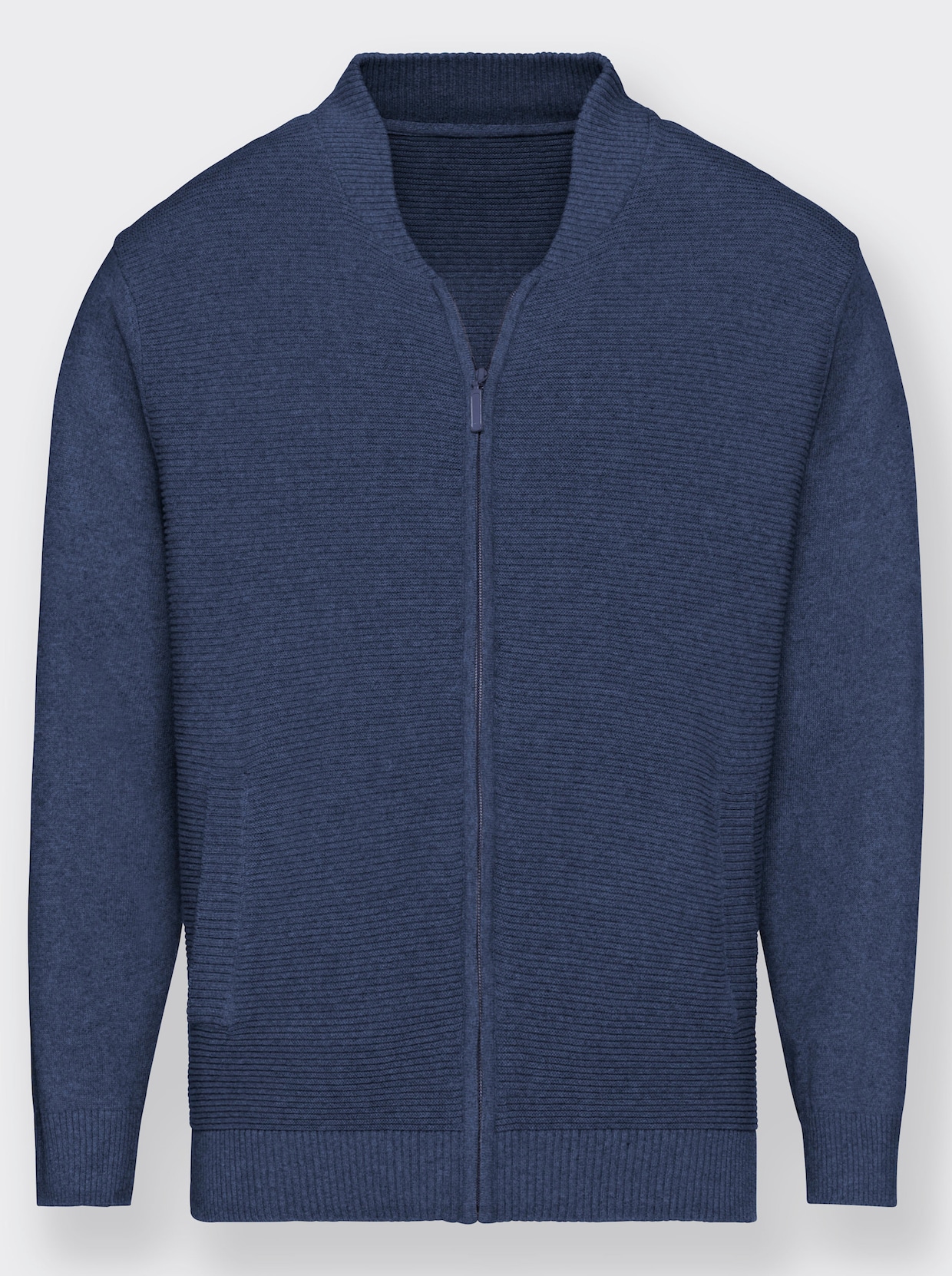 Marco Donati Strickjacke - jeansblau-meliert