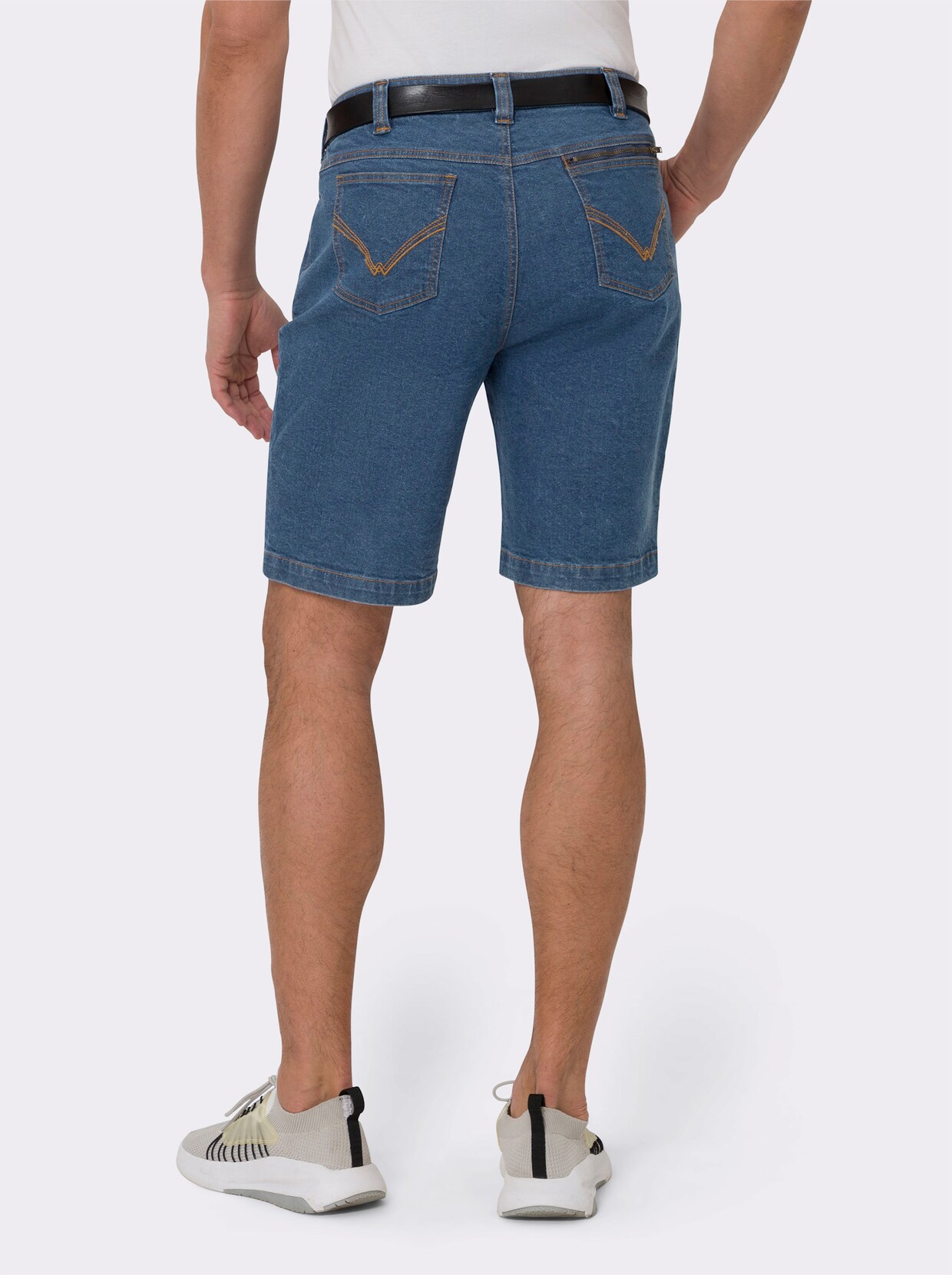 Jeans-Bermudas - blue-bleached