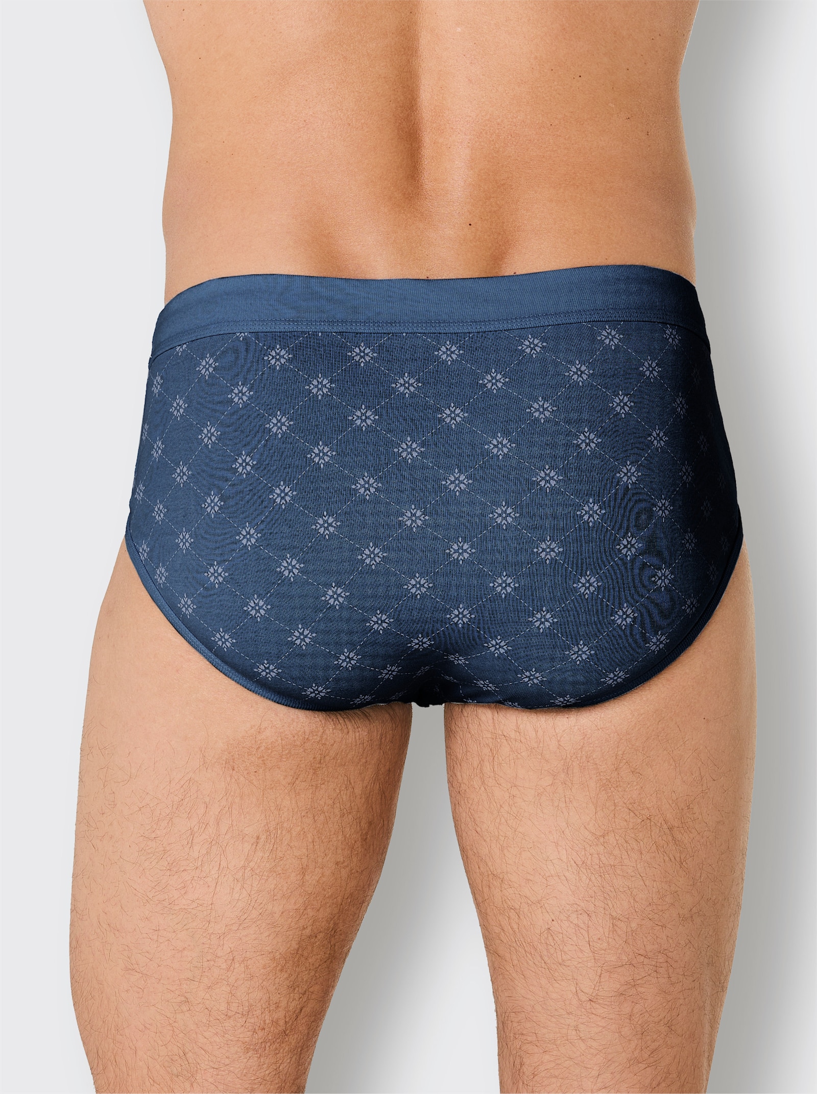 wäschepur men Slips - dunkelblau + dunkelblau-bedruckt