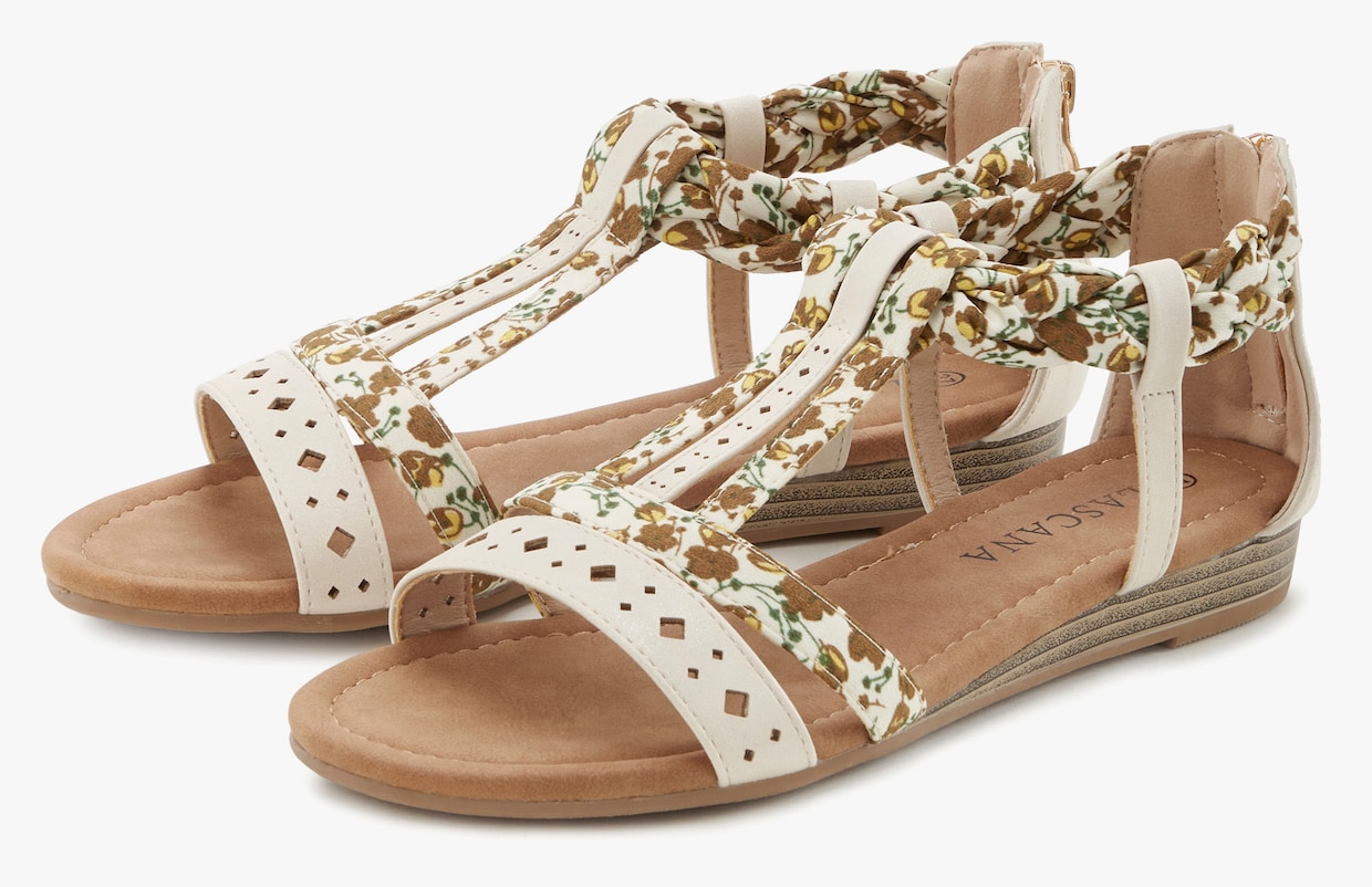 LASCANA sandalen - beige