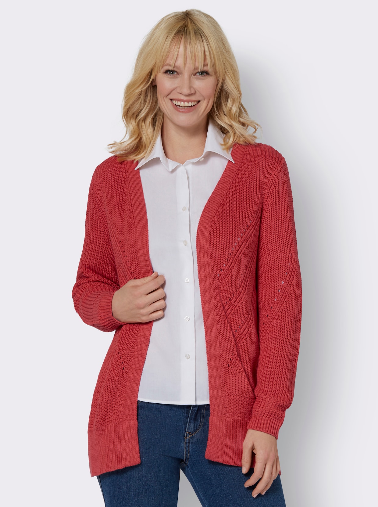 Cardigan - grapefruit
