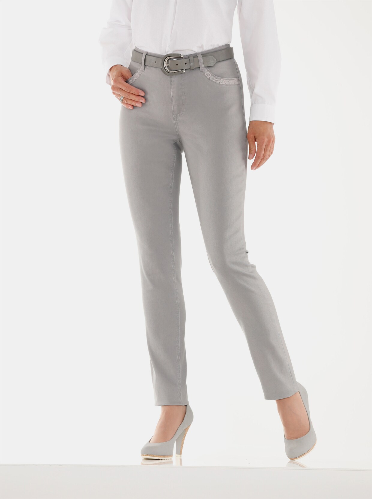 Jeans - steingrau