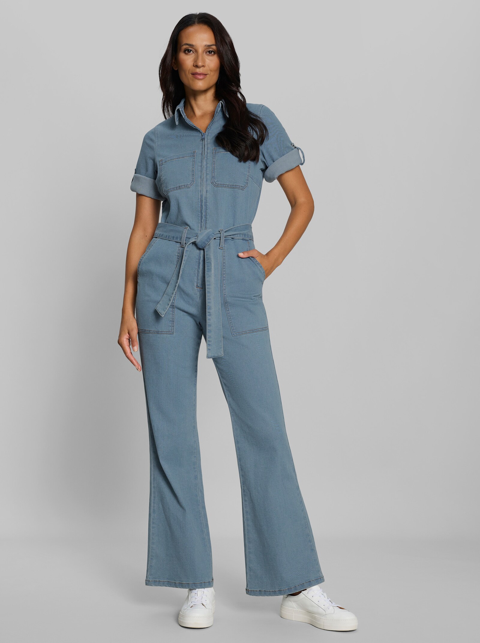 heine Overall aus Denim - blue-bleached