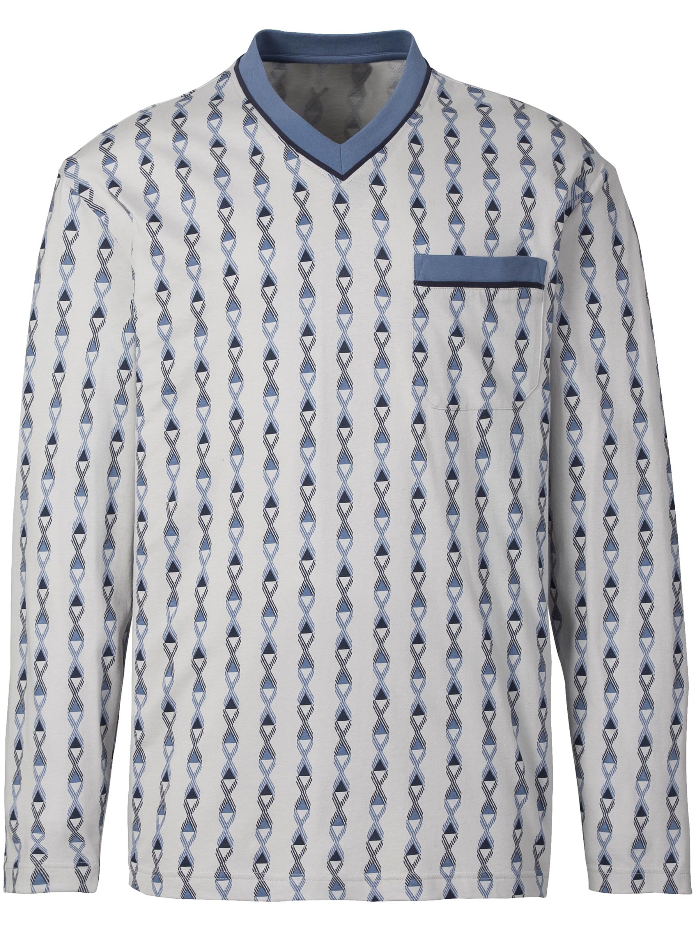 KINGsCLUB Schlafanzug - hellgrau-blau