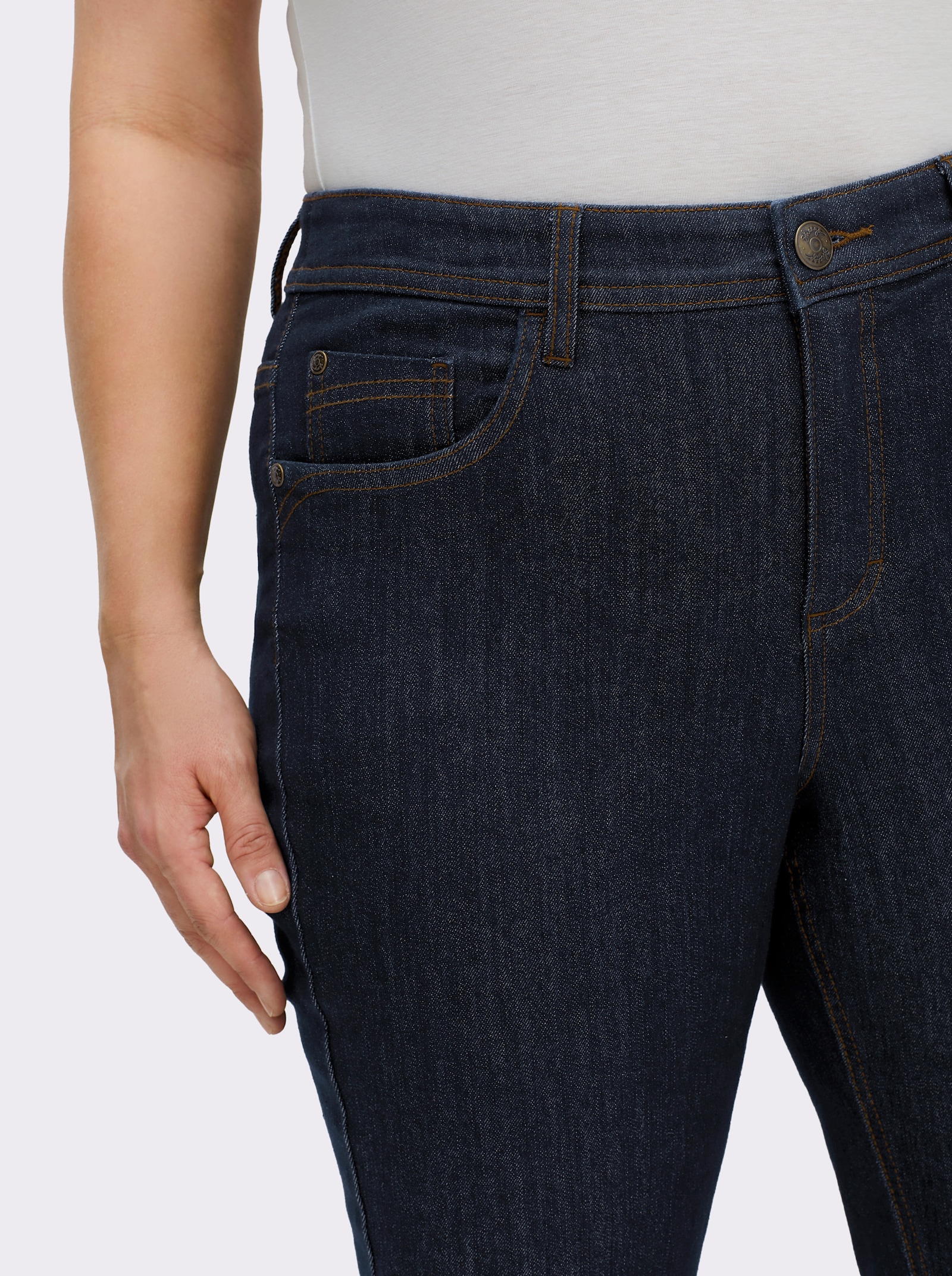 sheego Jeans in smal model - blue-black