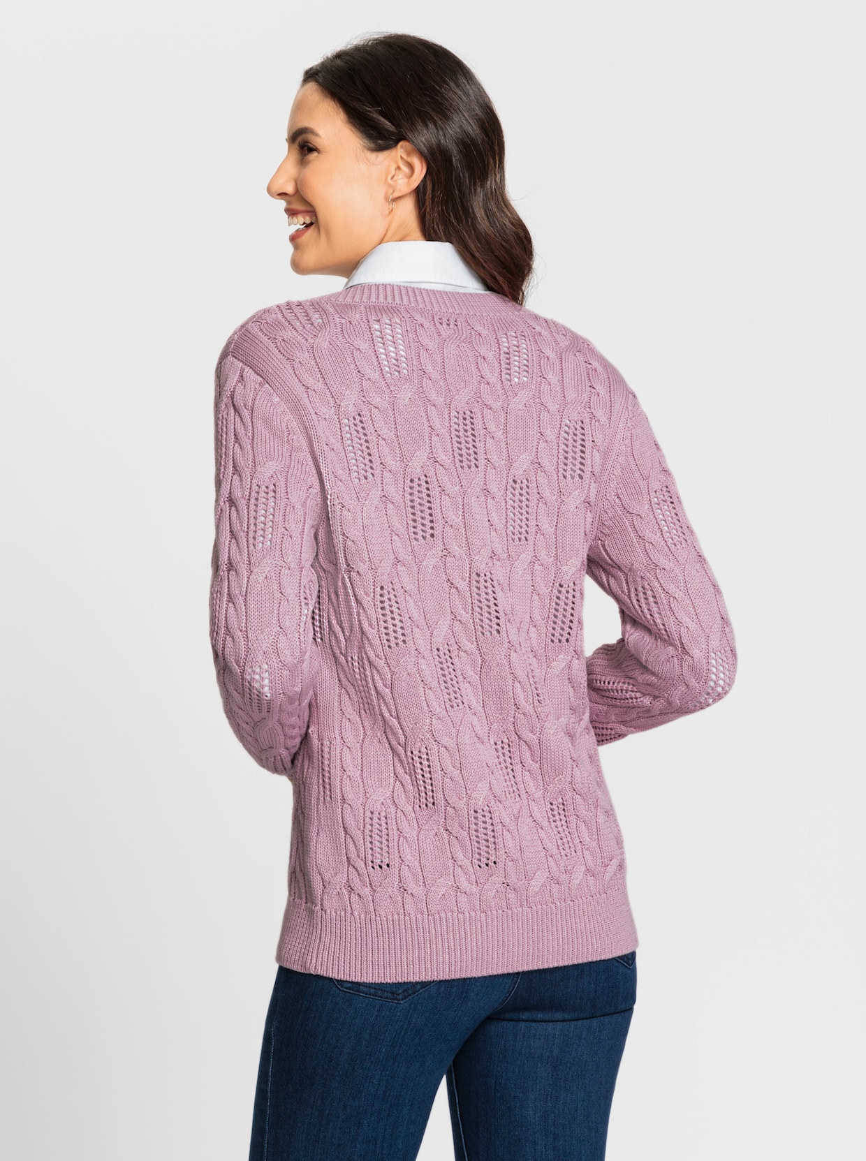 Strickjacke - rosé