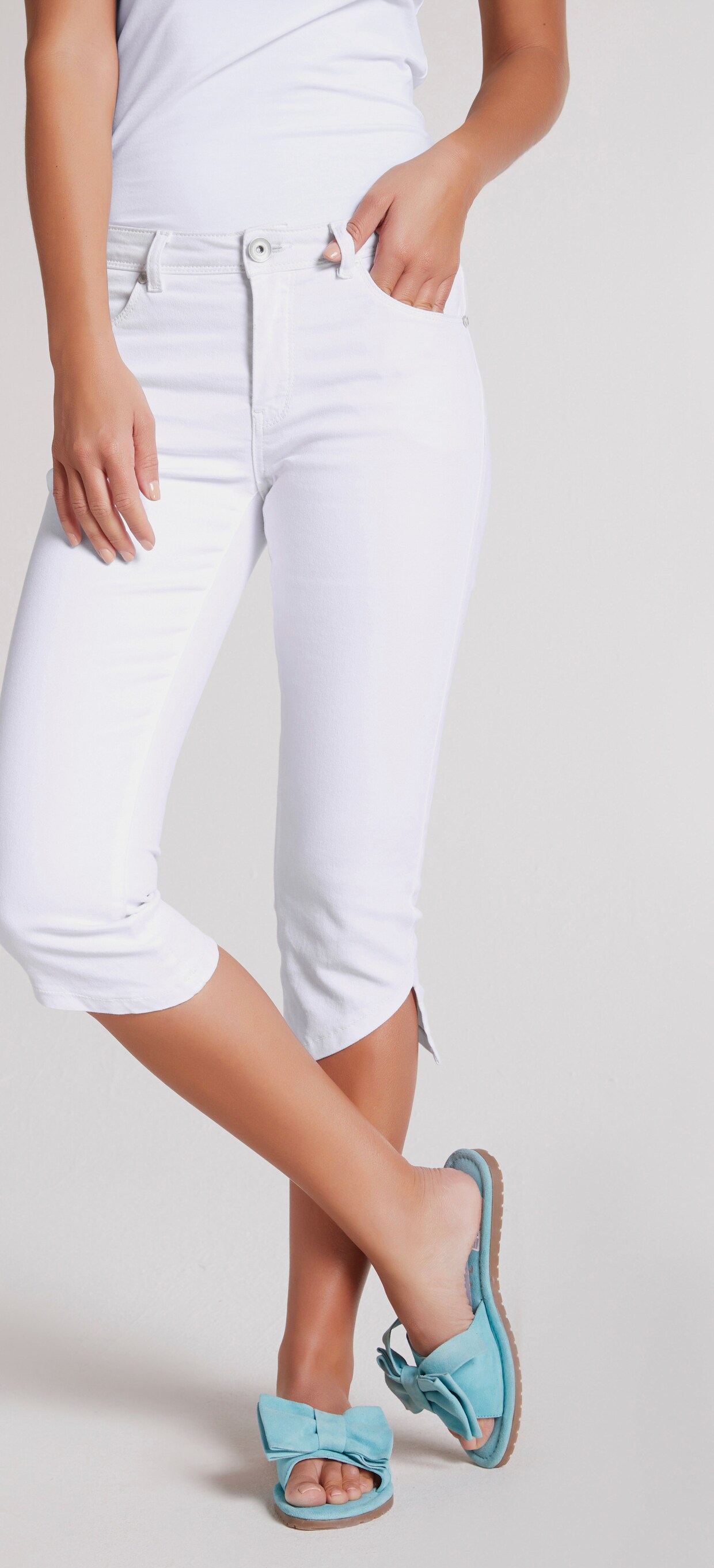 heine Capri-jeans - wit