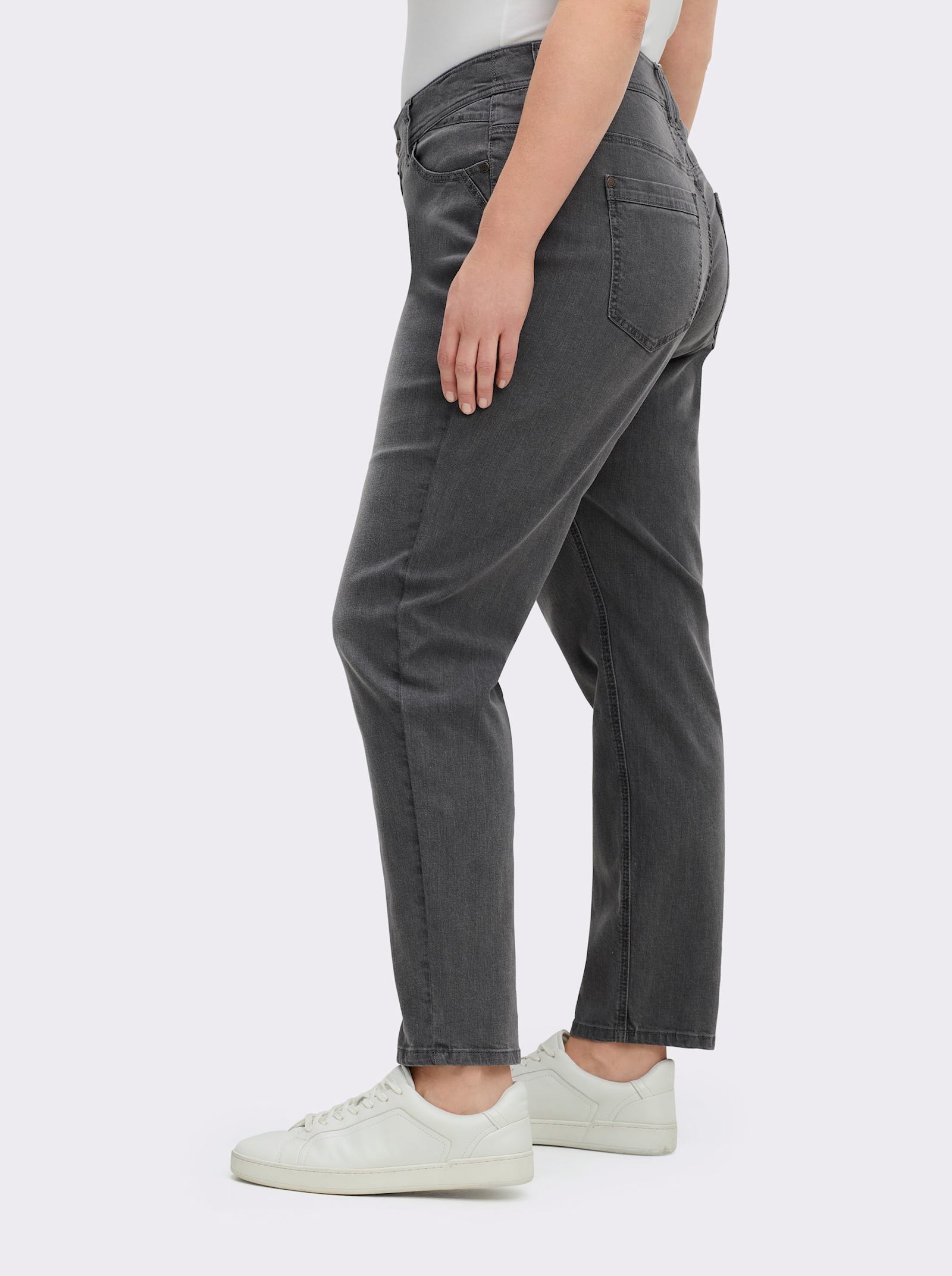 sheego Jeans in smal model - grey denim