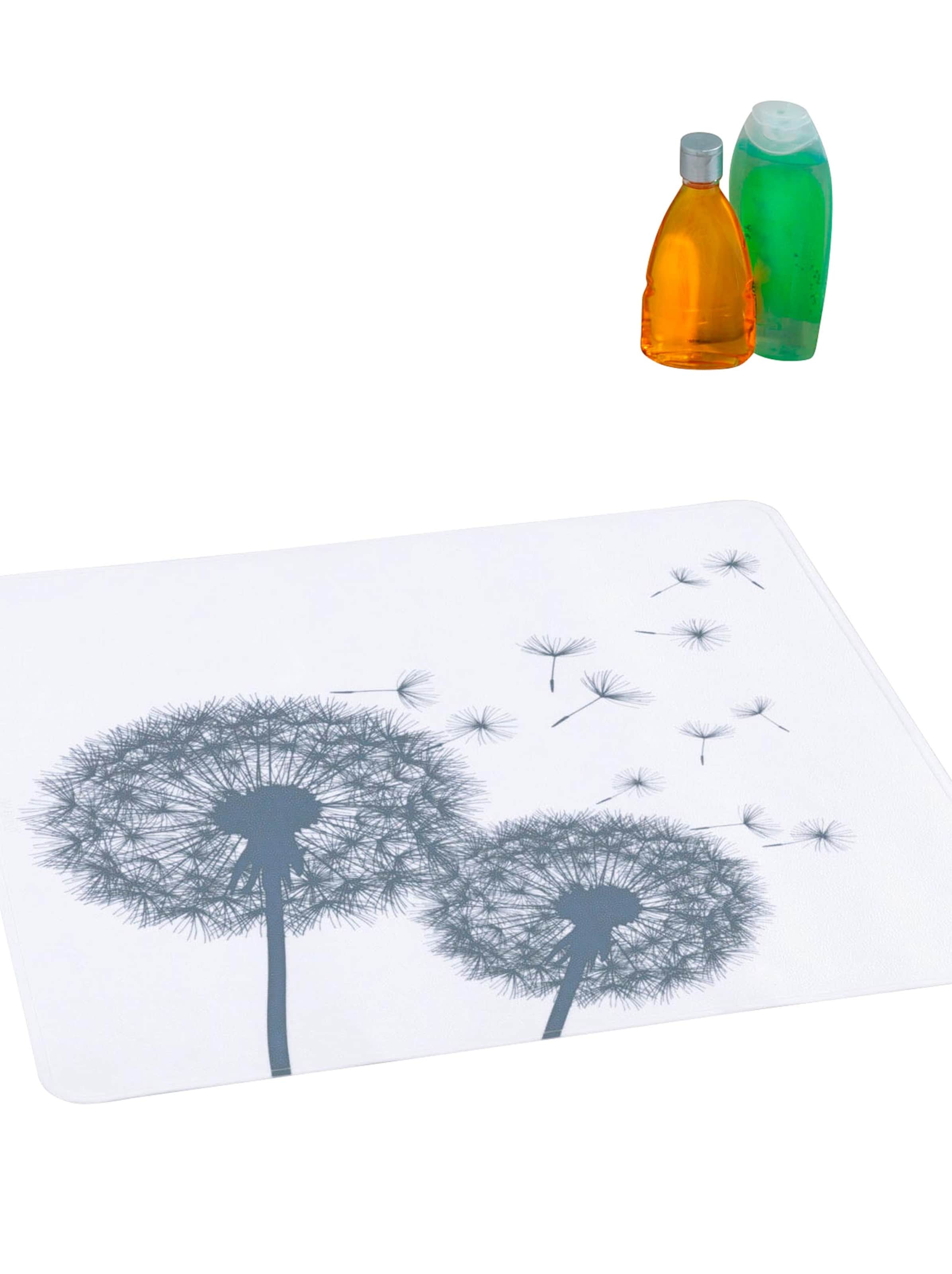 Duscheinlage - weiß-grau