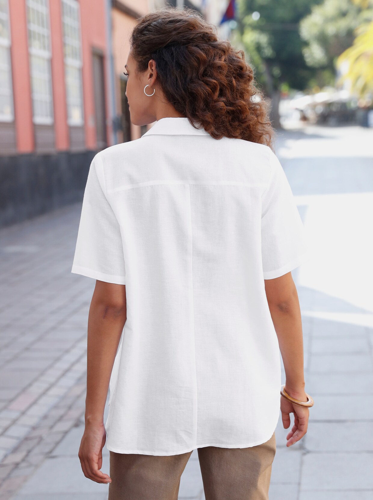Longbluse - ecru