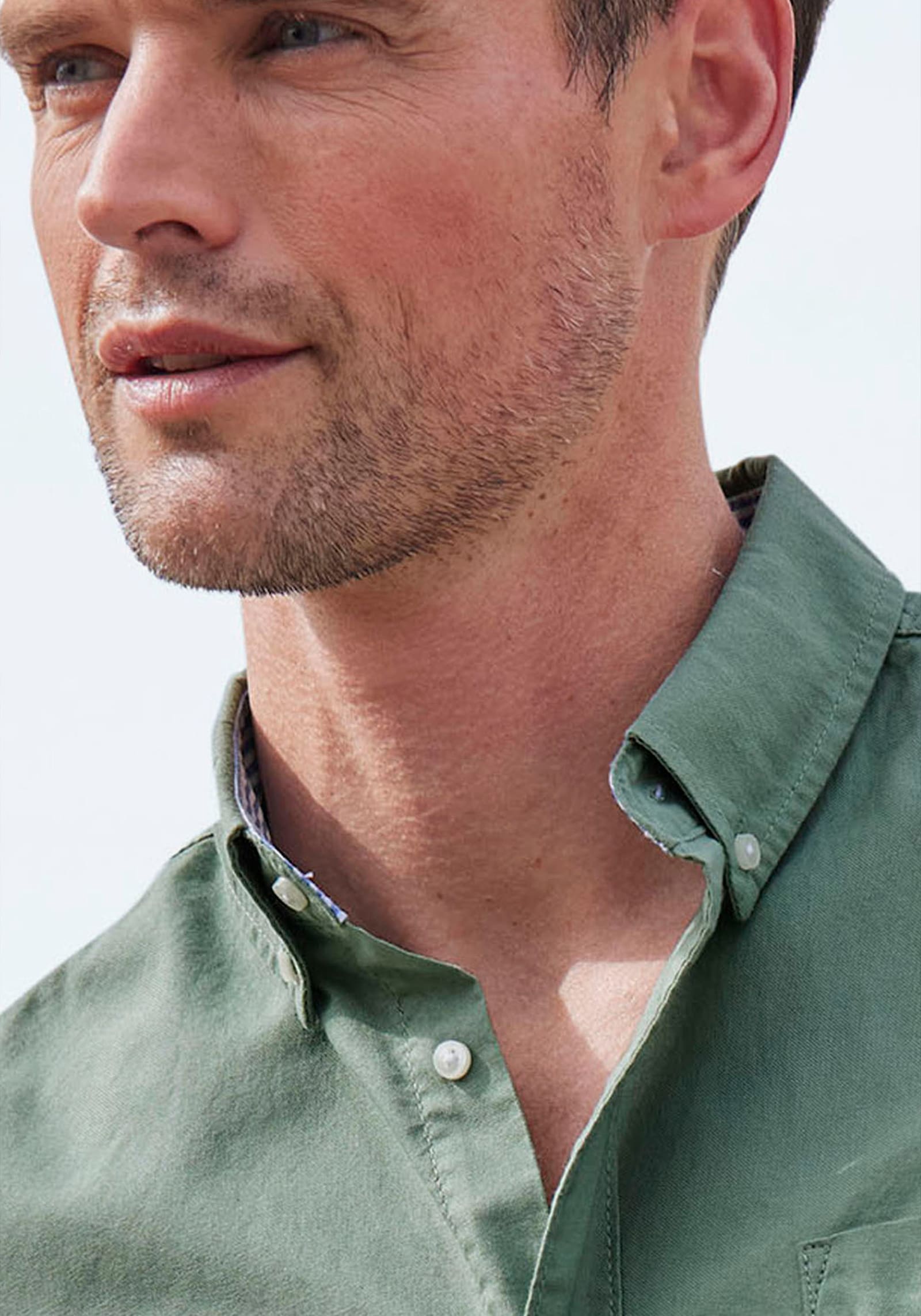 H.I.S Langarmhemd - salbei