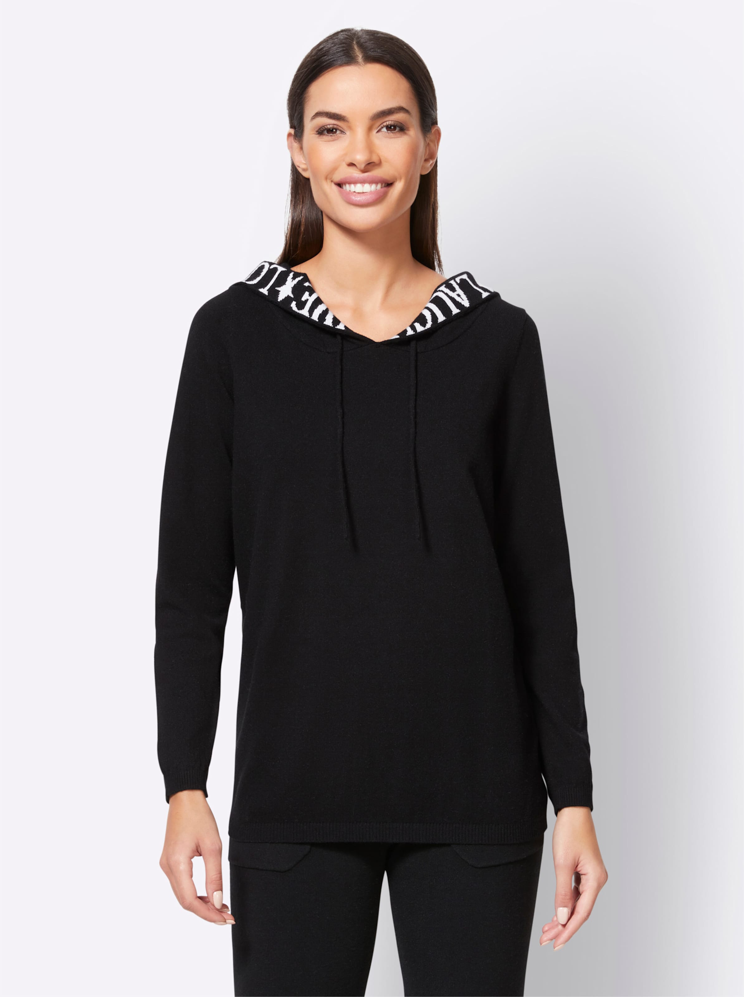 Langarm günstig Kaufen-Pullover in schwarz von heine. Pullover in schwarz von heine <![CDATA[