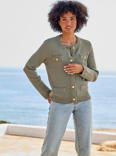 heine Strickjacke - khaki