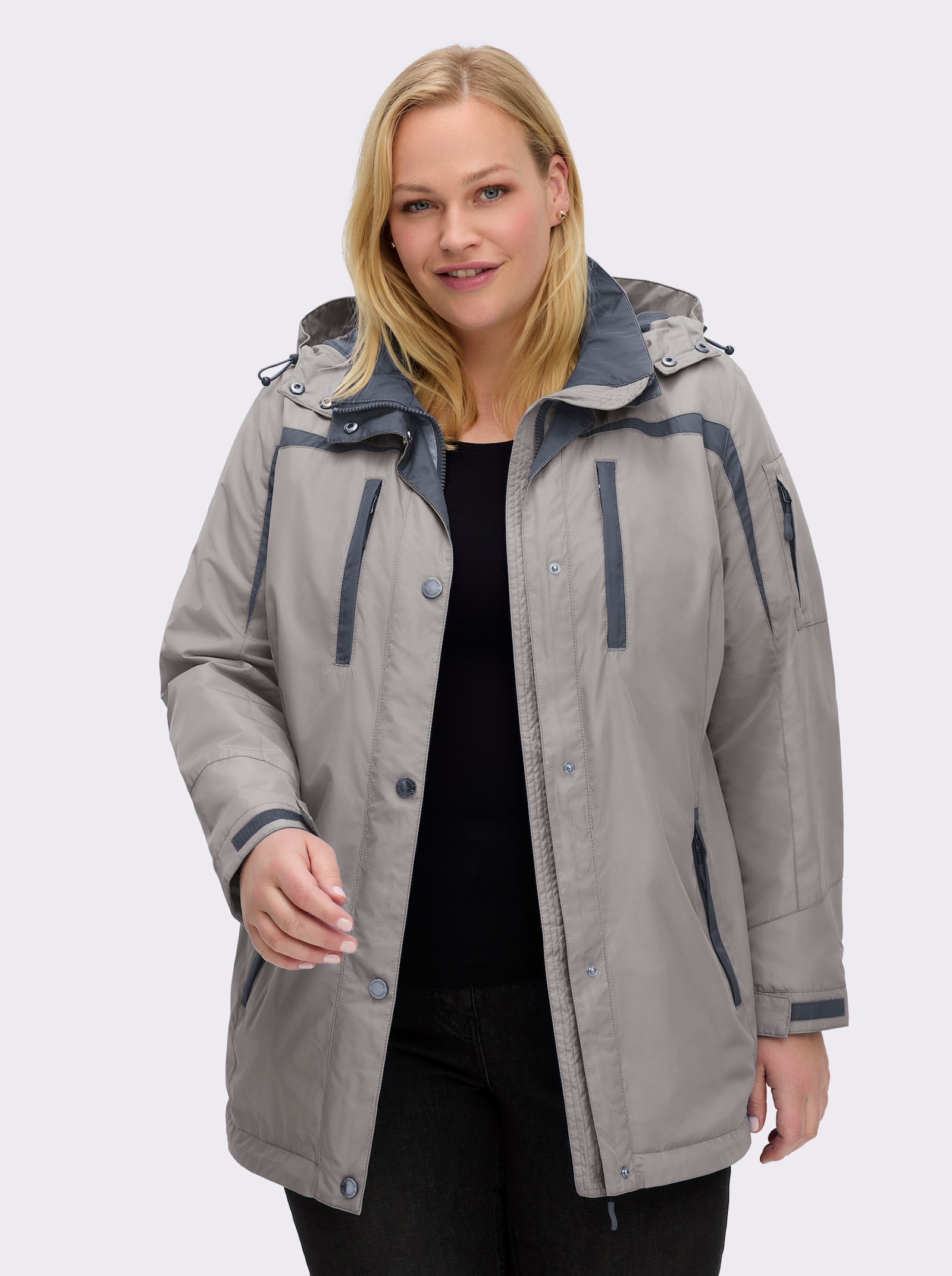 Funktionsjacke wind- und wasserabweisend - grau