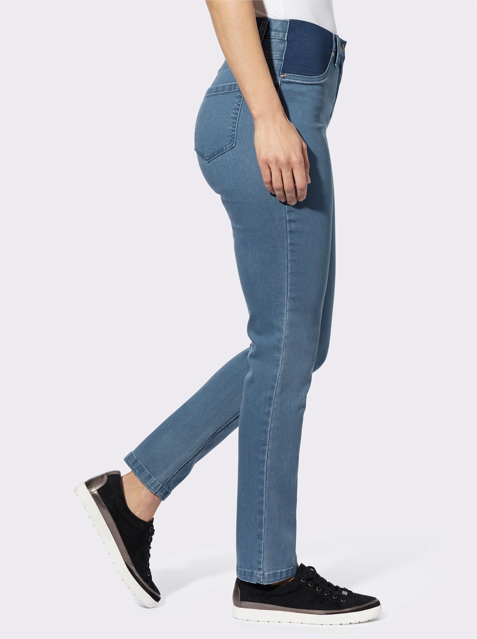 Jeans in stretchkwaliteit - blue-bleached