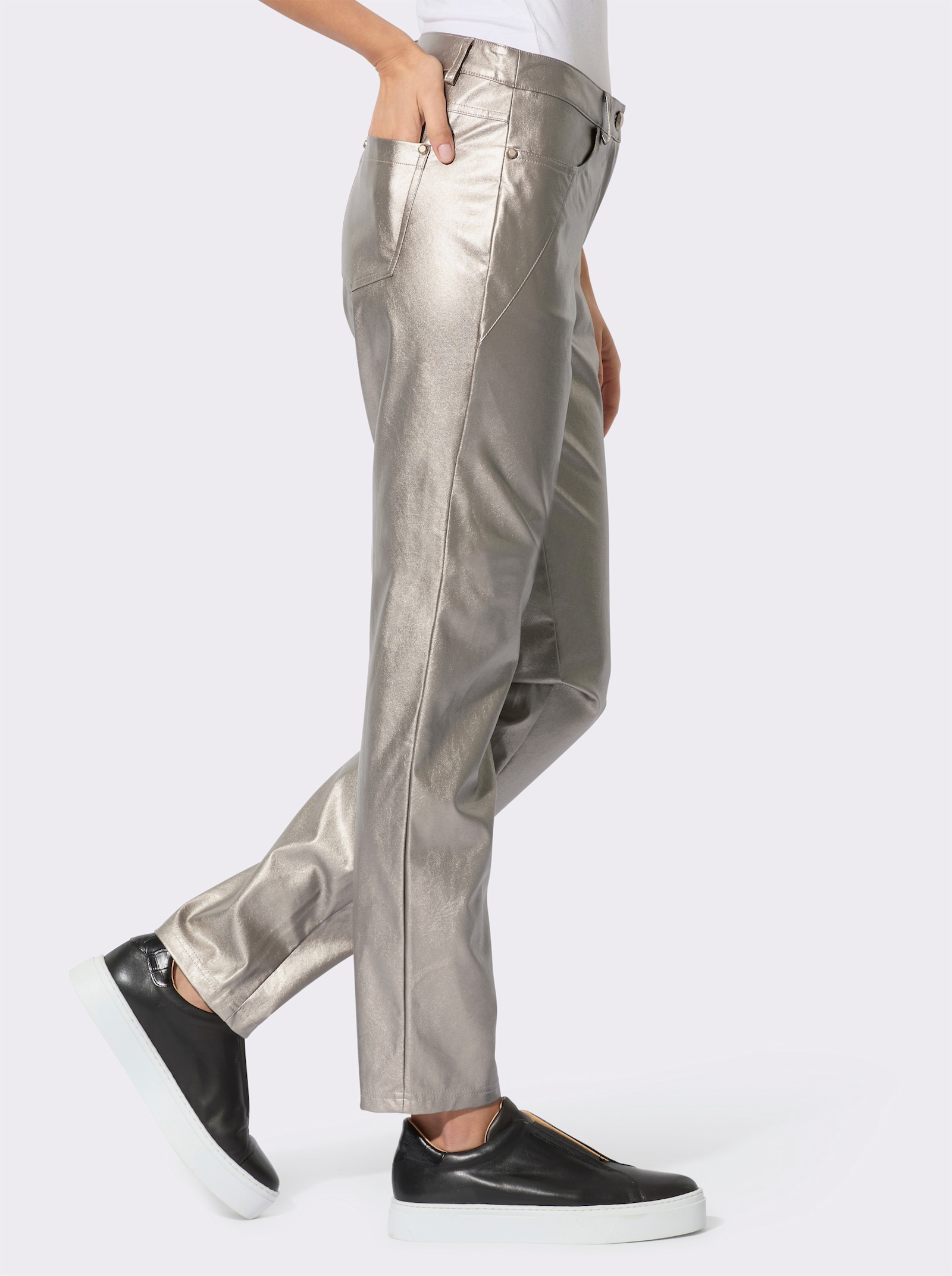 Hose mit goldfarbiger Beschichtung - goldfarben