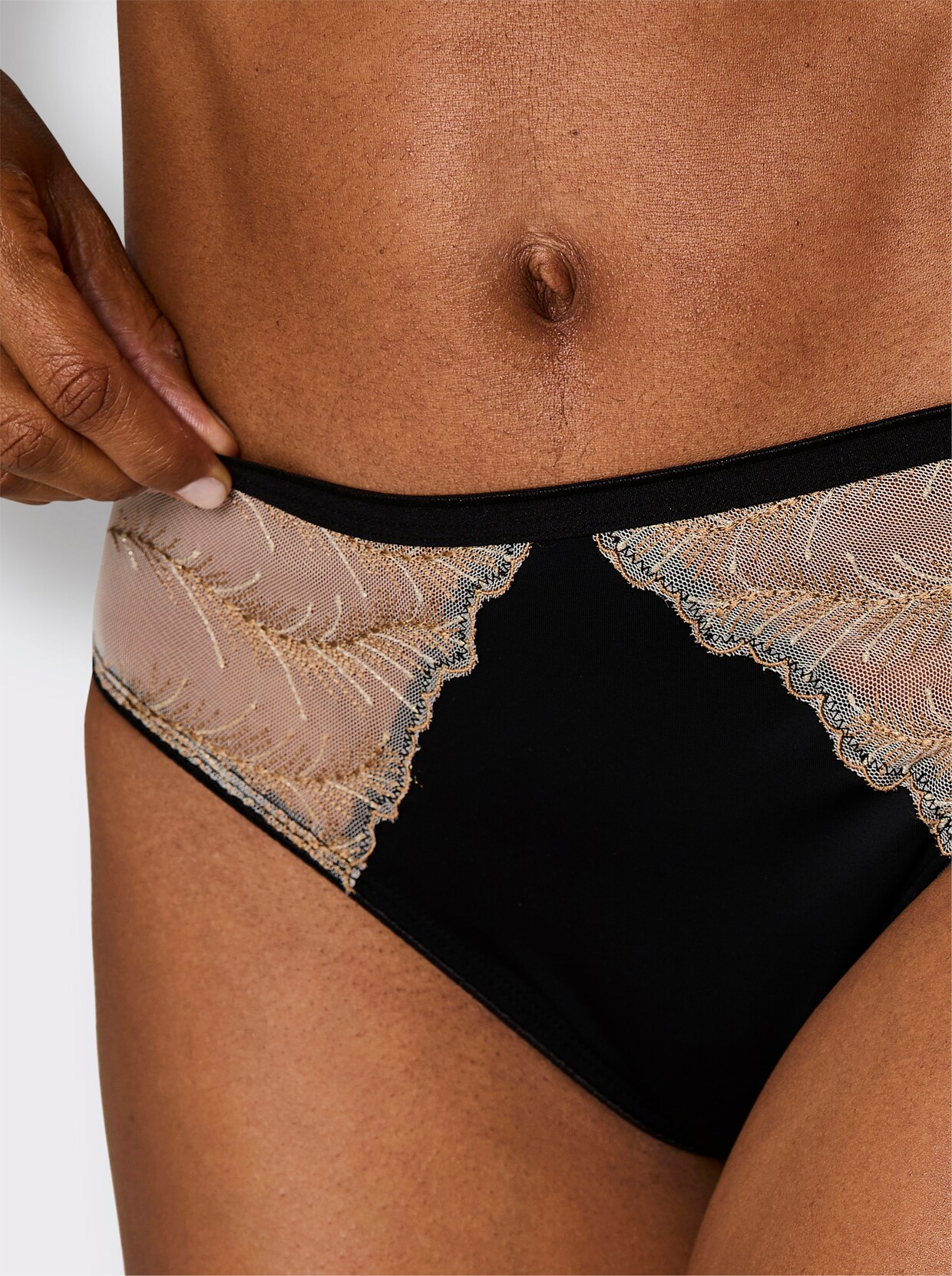 wäschepur Jazzpants - camel-schwarz